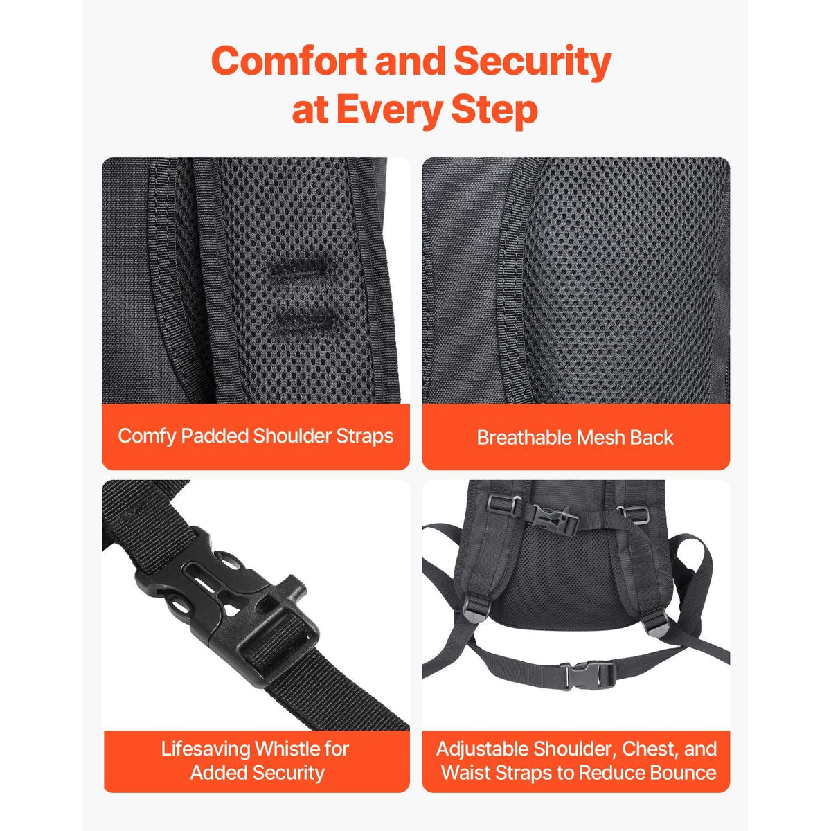 Hydration Backpack, Water Backpack with 3L TPU Water Bladder, Tactical Molle Hiking Hydration Pack with Storage for Men Women, Hydro Water Daypack for Hiking Running Cycling Camping
