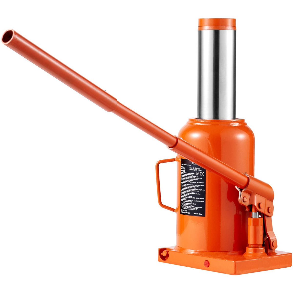 Hydraulic Bottle Jack, 30 Ton/66138 lbs Welded Bottle Jack with 11.22''-18.66'' Lifting Range & 3-Section Long Handle, for Car, Pickup, Truck, RV, Auto Repair, Industrial Engineering