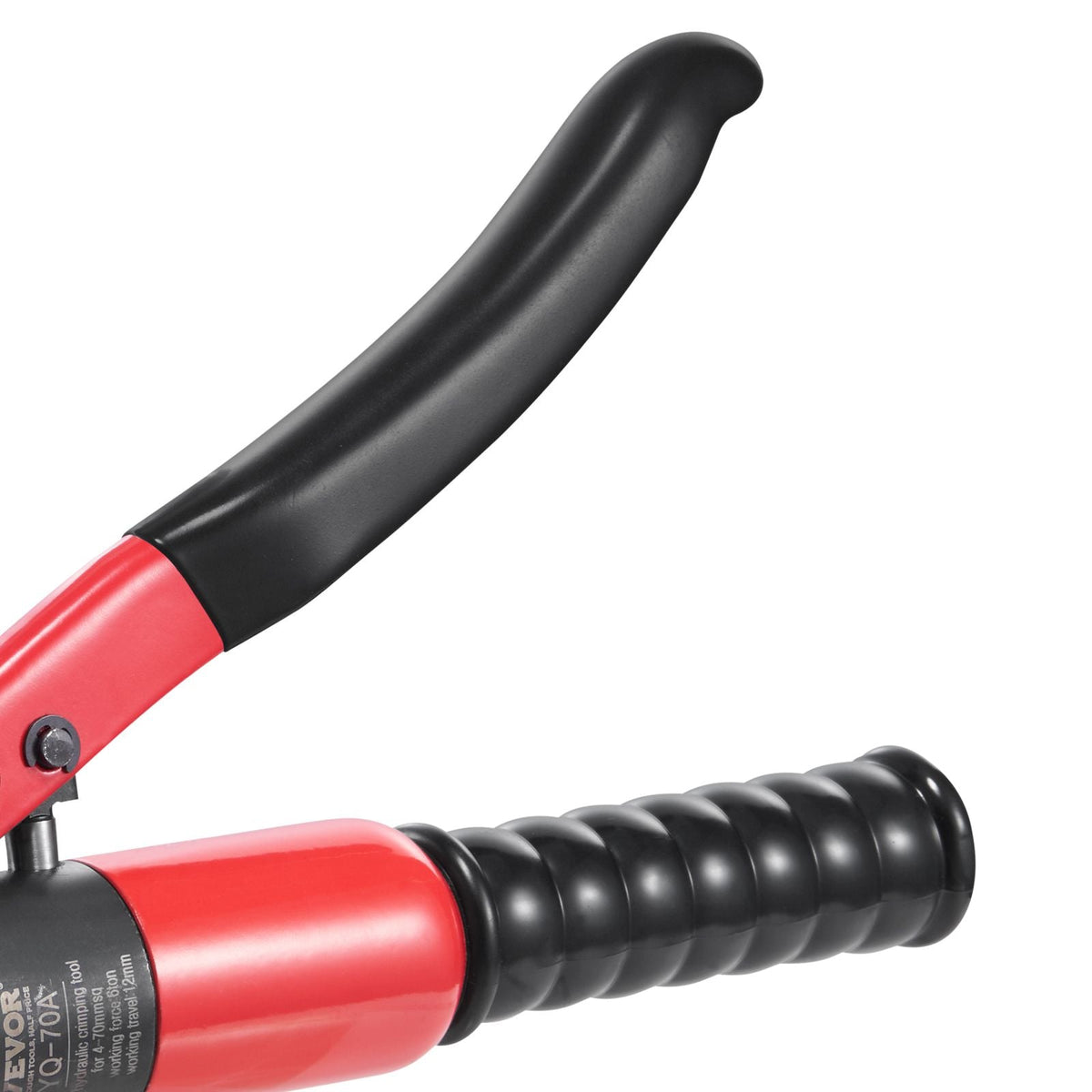 Hydraulic Crimping Tool with 9 Sets of Dies AWG12-2/0 Copper And Aluminum Terminal Battery Lug Crimper, with a Cutting Pliers, Gloves, 5pcs Copper Ring Connectors, 8pcs Heat Shrink Sleeves