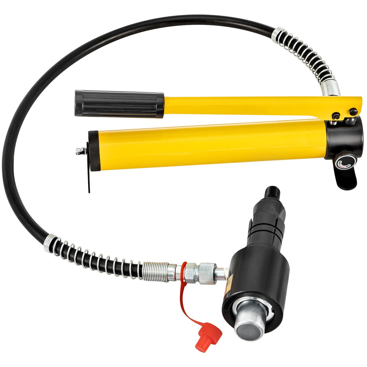 Hydraulic Exhaust Pipe Expander, 1-5/8\" to 4-1/4\" size, 10 T Manual Hydraulic Pipe Stretcher with 4 Dies and 2 Storing Case for Copper, Aluminum Tubes in Car Repairing