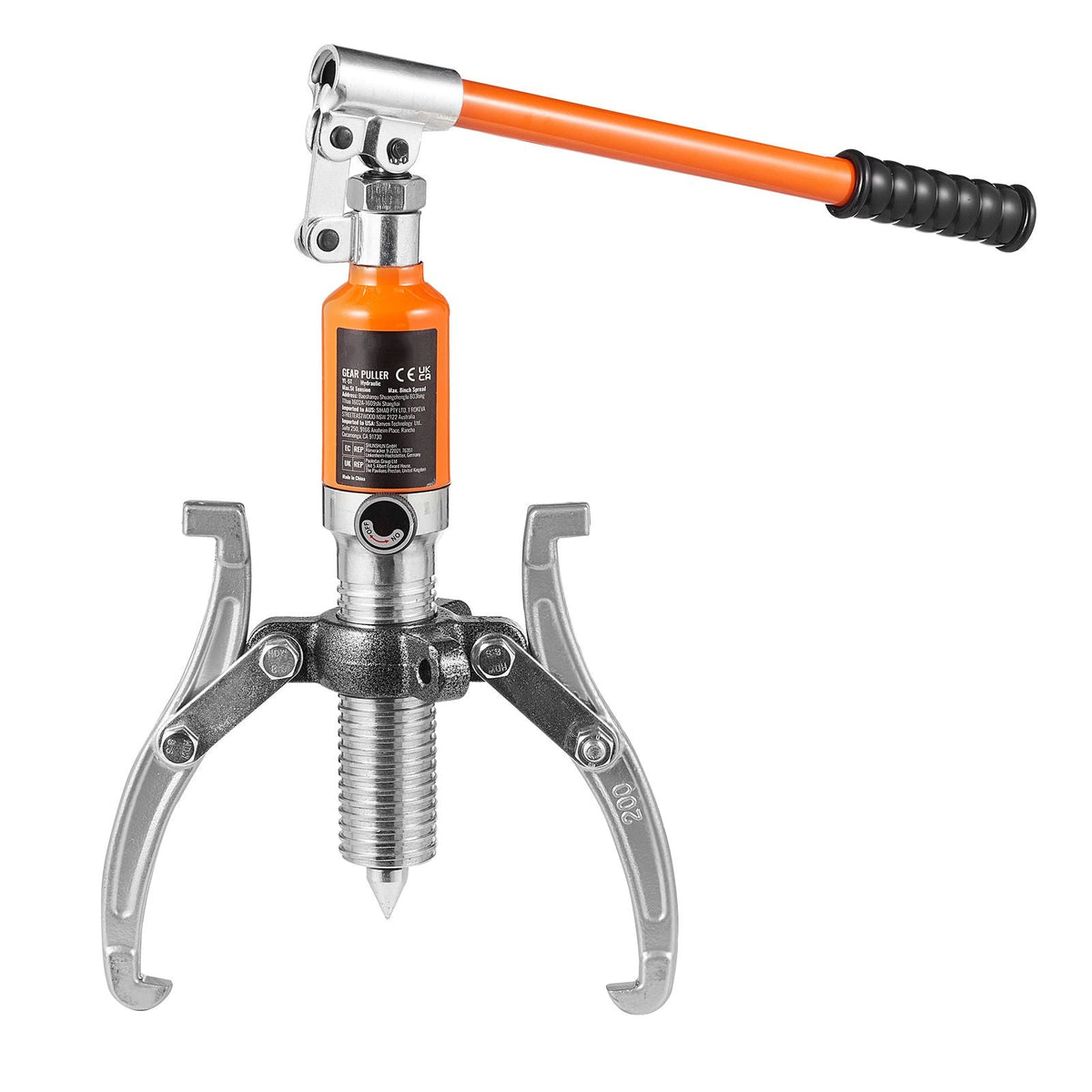 Hydraulic Gear Puller, 5 Ton Max Capacity Wheel Bearing Pulling Separator, 2 or 3 Jaws Puller, Vertically and Horizontally, 8" Jaw Hydraulic Puller with Case for Pulling Hubs