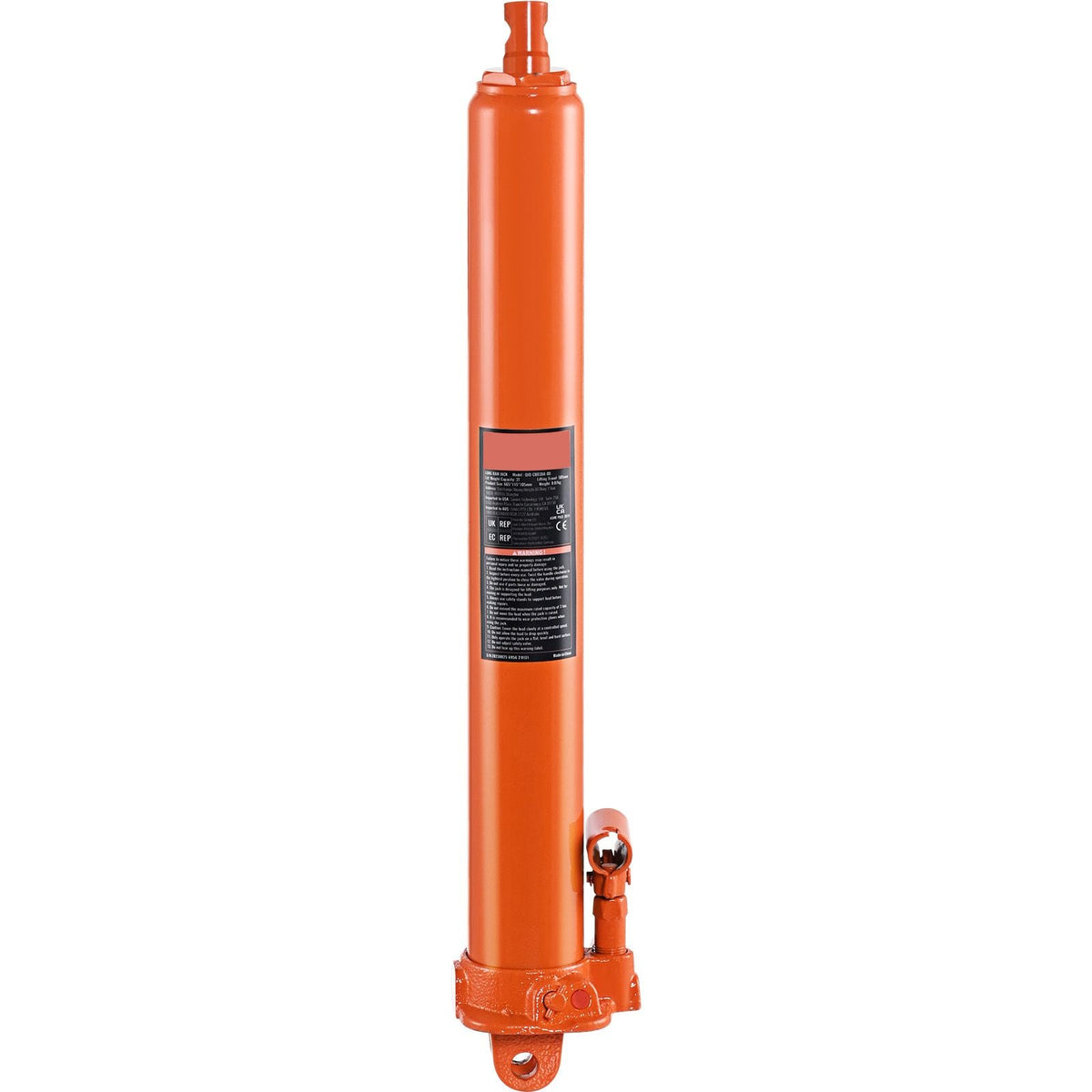 Hydraulic Long Ram Jack, 3 Ton Engine Hoist Cylinder with Single Piston Pump And Clevis Base, Hydraulic Ram Cylinder for Engine Lift Hoists, Hydraulic Garage/Shop Cranes, Mechanical, Farm