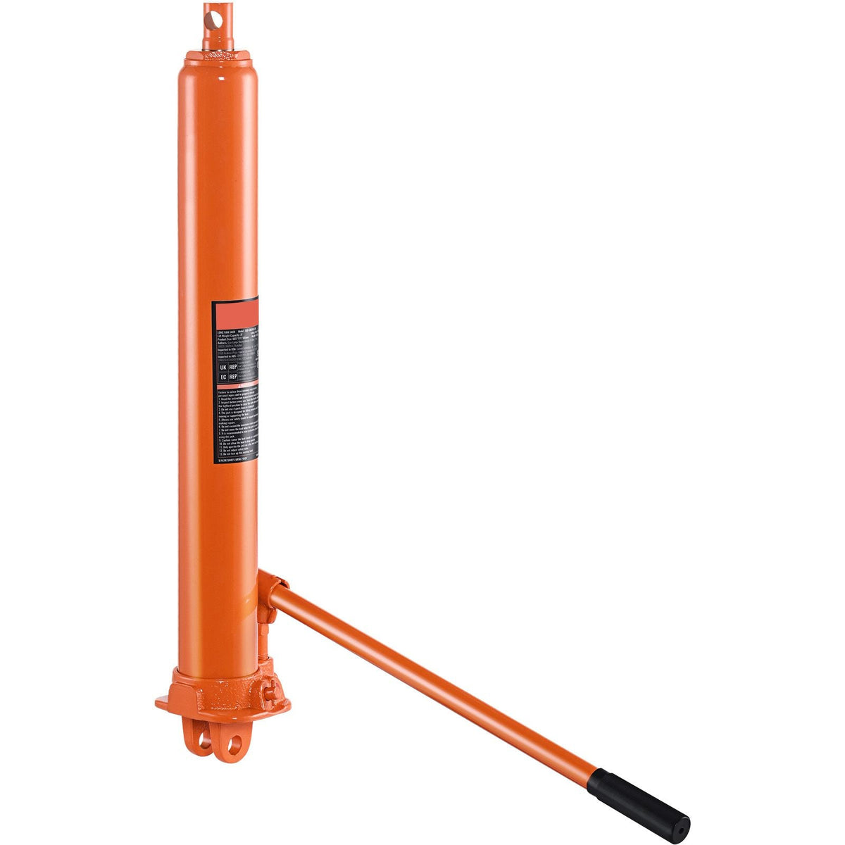 Hydraulic Long Ram Jack, 3 Ton Engine Hoist Cylinder with Single Piston Pump And Clevis Base, Hydraulic Ram Cylinder for Engine Lift Hoists, Hydraulic Garage/Shop Cranes, Mechanical, Farm