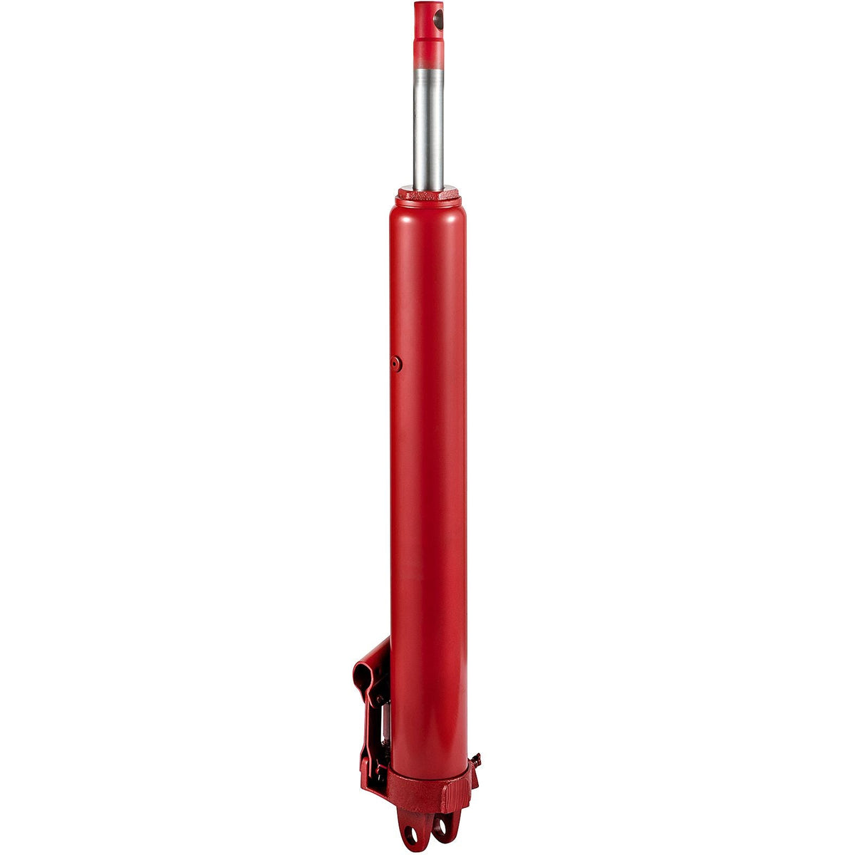 Hydraulic Long Ram Jack, 3 Tons/6600 lbs Capacity, with Single Piston Pump and Clevis Base, Manual Cherry Picker with Handle, for Garage/Shop Cranes, Engine Lift Hoist, Red(Only Jack)