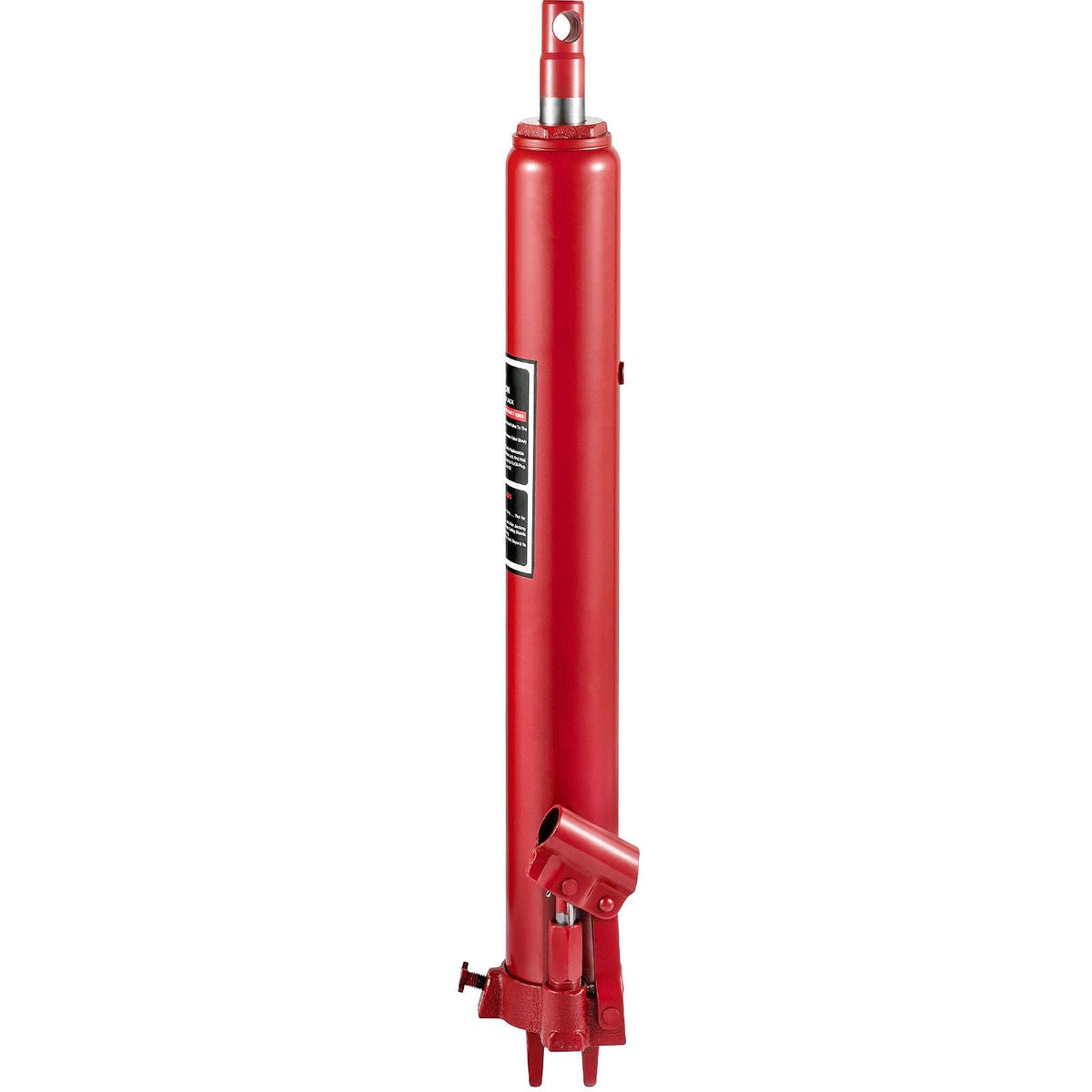 Hydraulic Long Ram Jack, 3 Tons/6600 lbs Capacity, with Single Piston Pump and Clevis Base, Manual Cherry Picker with Handle, for Garage/Shop Cranes, Engine Lift Hoist, Red(Only Jack)