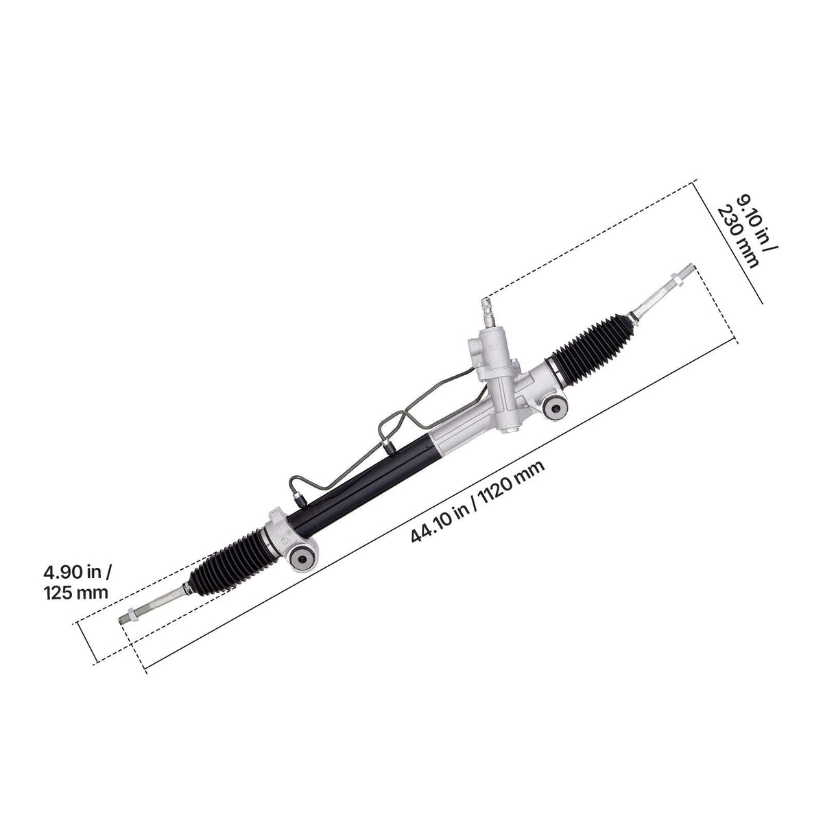 Hydraulic Power Steering Rack and Pinion, Compatible with 2004-2006 Toyota Camry (SE or XLE Model), 2004 Toyota Camry (LE Model with 16" Wheels), 2007-2011 Toyota Camry (Except Hybrid Model)