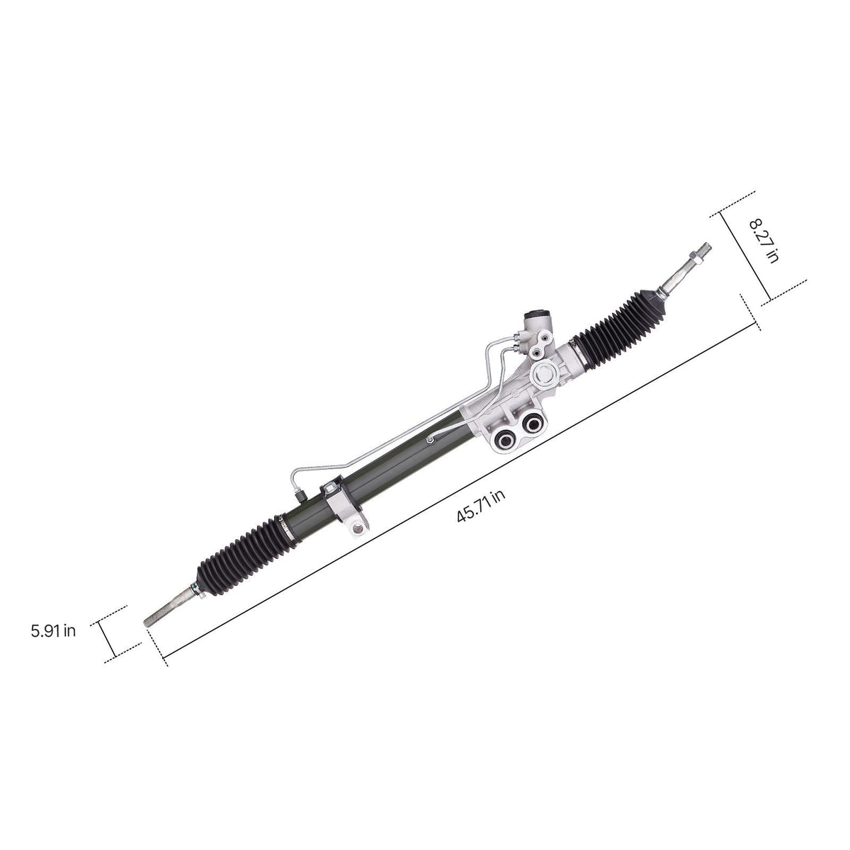 Hydraulic Power Steering Rack and Pinion, Rack and Pinion Assembly with Dust Boot, Compatible with 2005-2020 Nissan Frontier, 2005-2012 Nissan Pathfinder, 2005-2015 Nissan Xterra