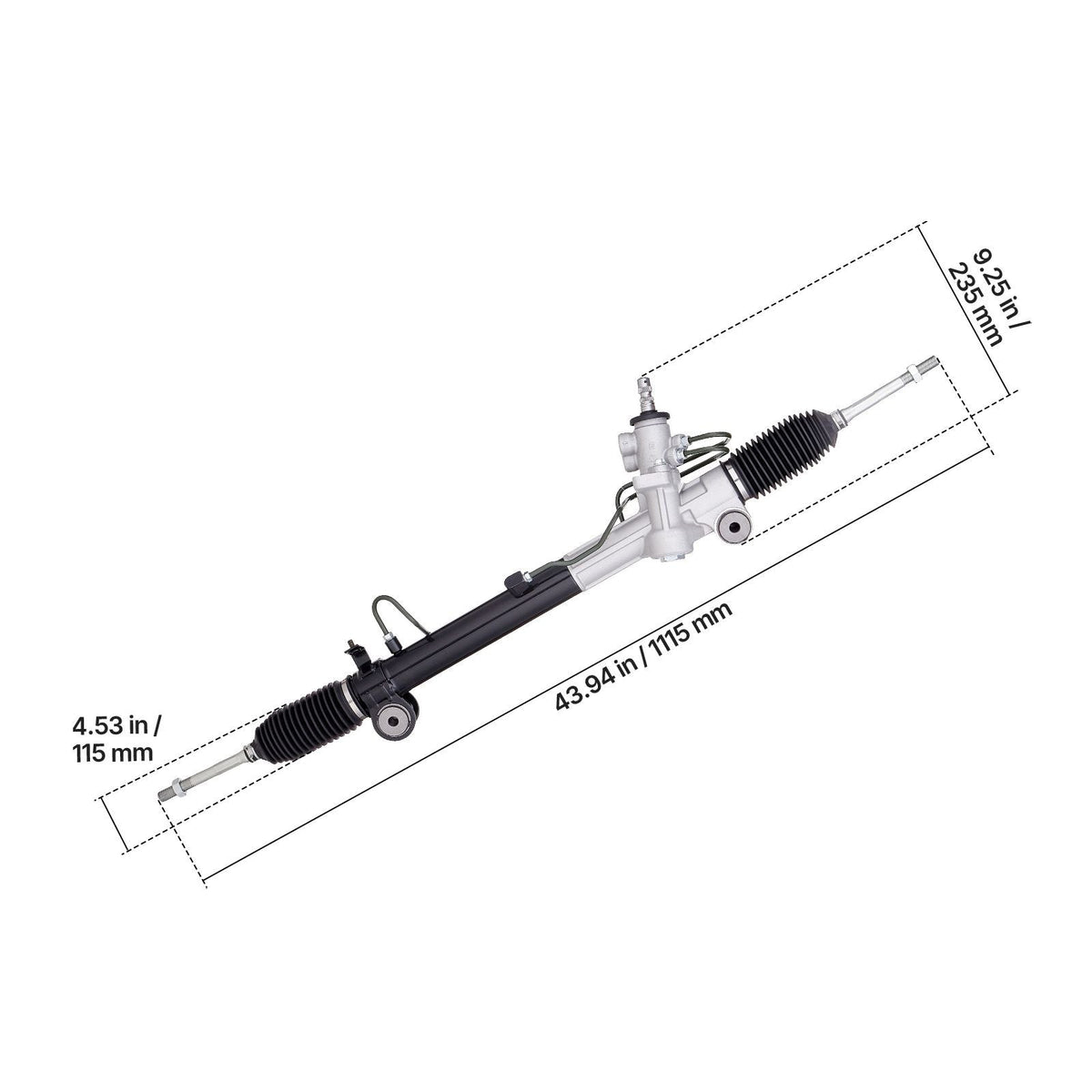 Hydraulic Power Steering Rack and Pinion, Steering Rack and Pinion Assembly with Dust Boot, Compatible with 2004-2006 Lexus RX330, 2007-2009 Lexus RX350, 2001-2007 Toyota Highlander