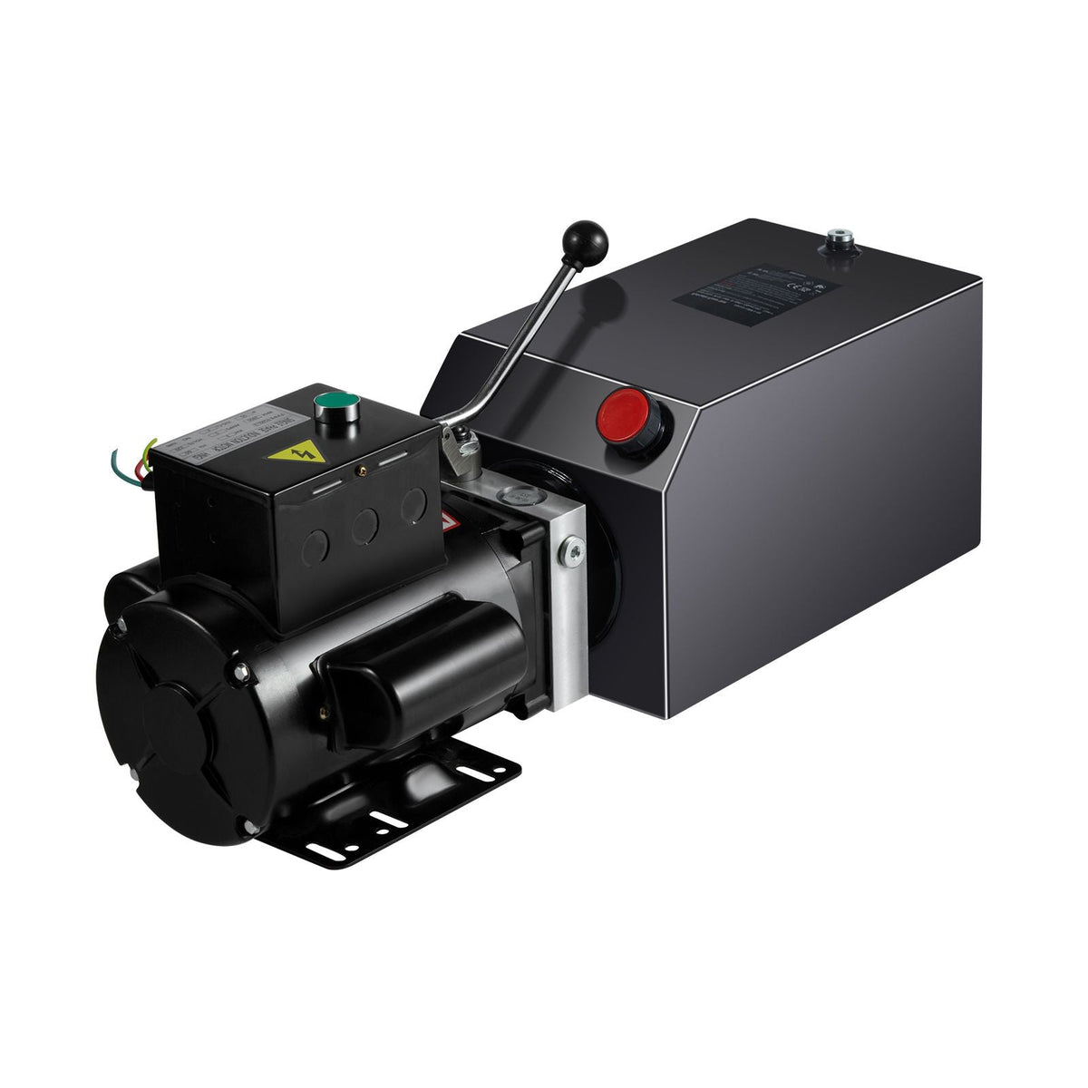 Hydraulic Power Unit, 15 Quart Hydraulic Pump, AC 220V Single-Acting Dump Trailer Pump, 3200 PSI Max Relief Pressure, 1.7 GPM Flow Rate, Hydraulic Pump for Dump Trailer Car Lifting