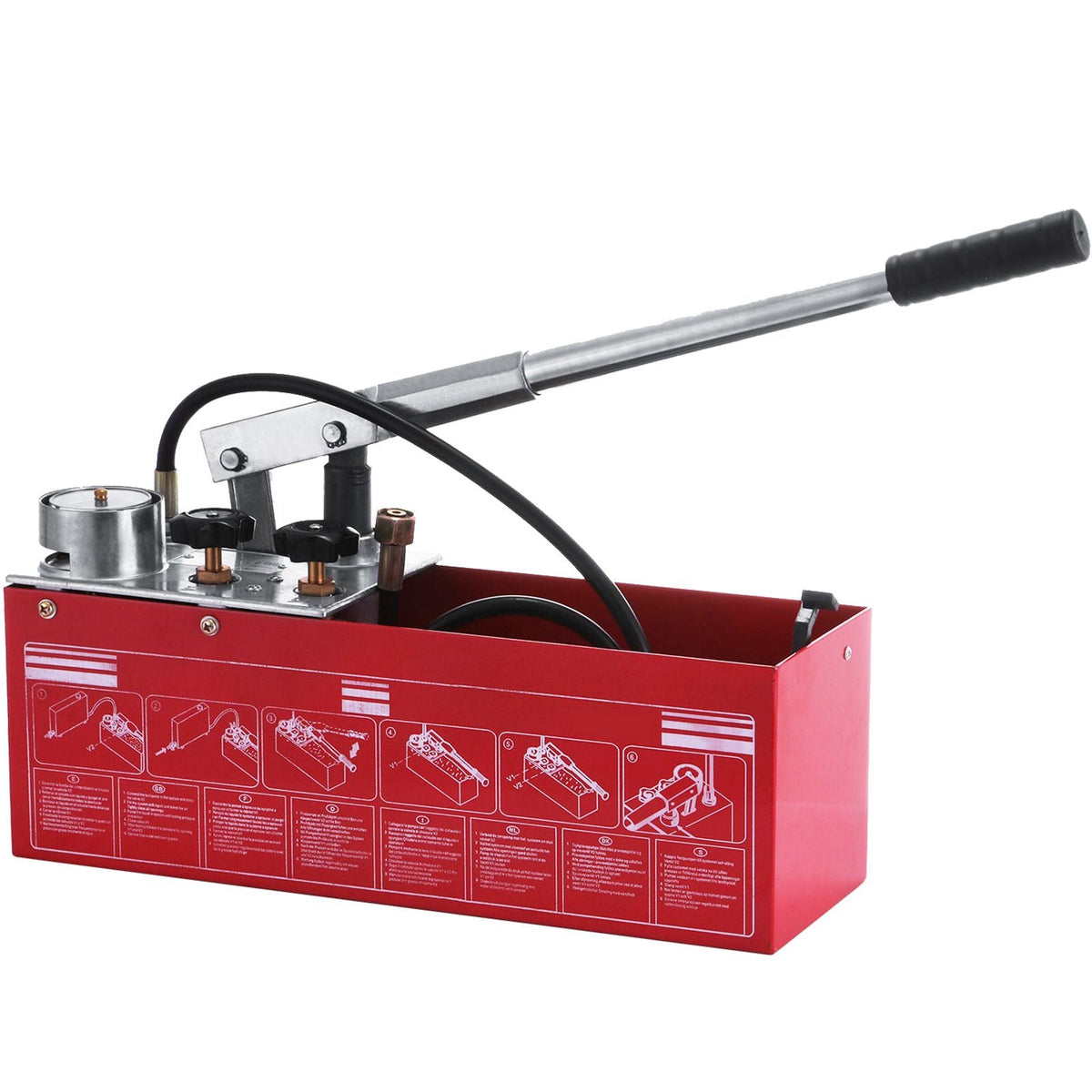 Hydraulic Pressure Test Pump 50 Bar 725 PSI 3 Gallon Tank 45ML 1/2" BSP