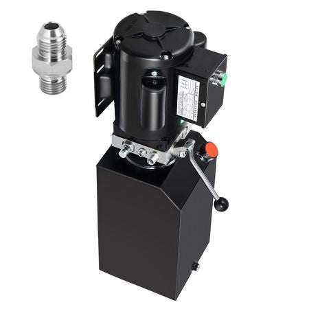 Hydraulic Pump 14 Quart Hydraulic Power Unit 2950 PSI Car Lift Hydraulic Pack Dump Trailer 220V 60Hz 1 PH Auto Repair Shop with Oil Reservoir Tank