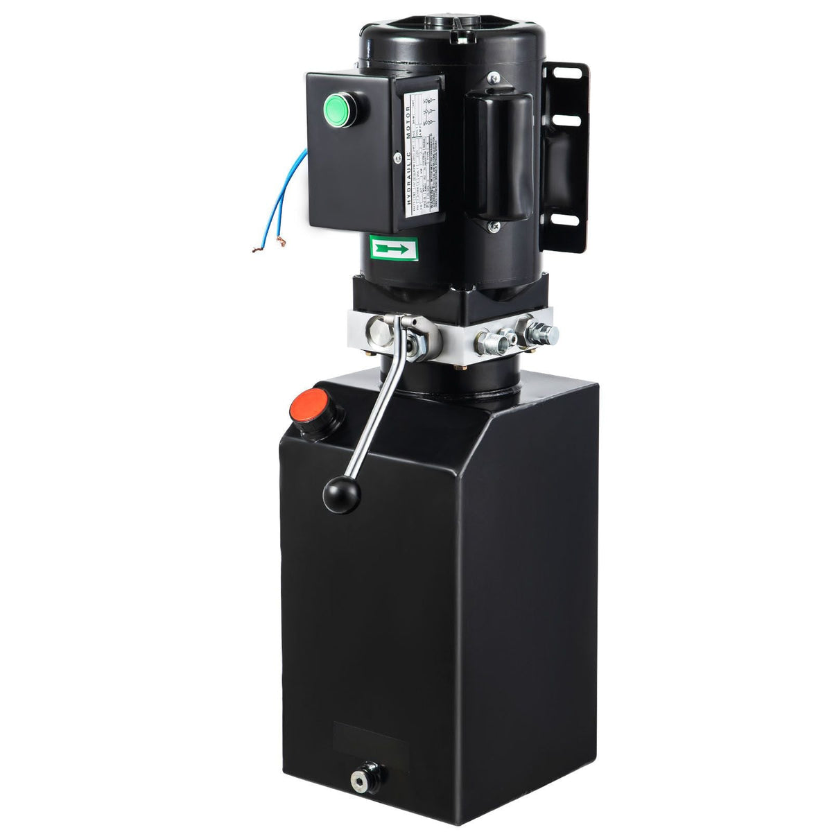 Hydraulic Pump 14 Quart Hydraulic Power Unit 2950 PSI Car Lift Hydraulic Pack Dump Trailer 220V 60Hz 1 PH Auto Repair Shop with Oil Reservoir Tank