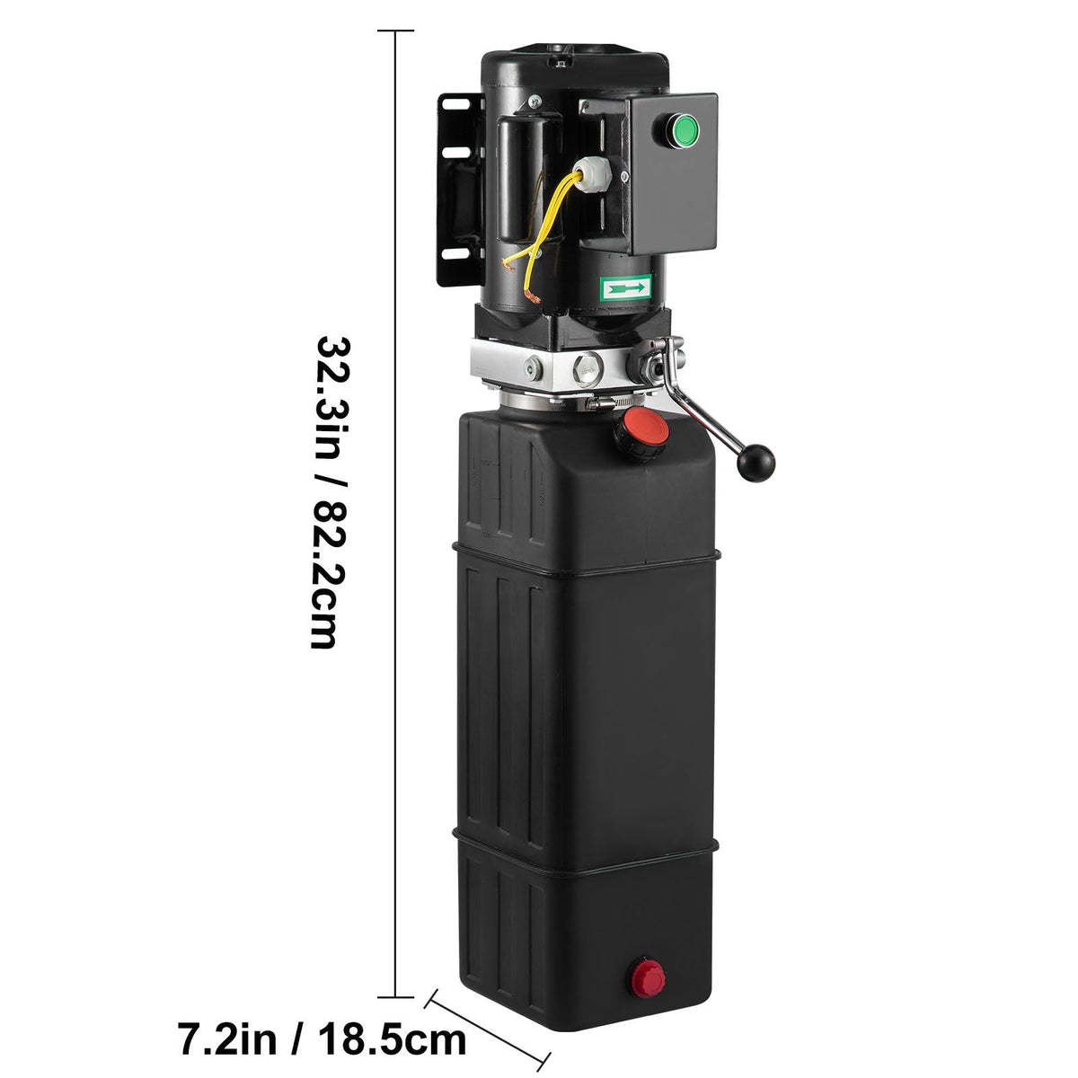Hydraulic Pump 15 Quart Hydraulic Motor Hydraulic Lift Single Phase Car Lift 3450 RPM Dump Trailer 208-230 Volt Portable Car Lift 2 Horsepower Auto Lift Vehicle Lift Portable Power Press