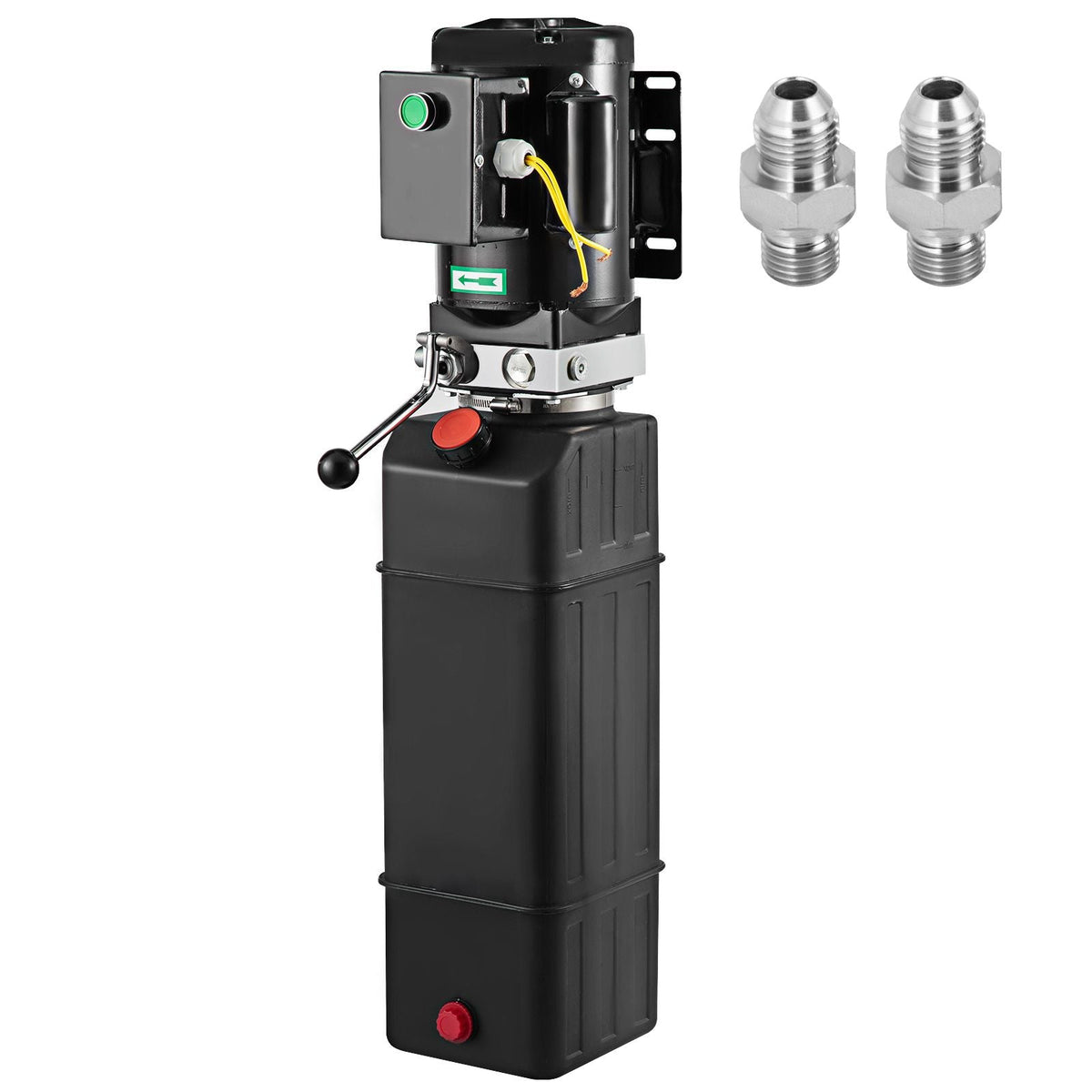 Hydraulic Pump 15 Quart Hydraulic Motor Hydraulic Lift Single Phase Car Lift 3450 RPM Dump Trailer 208-230 Volt Portable Car Lift 2 Horsepower Auto Lift Vehicle Lift Portable Power Press