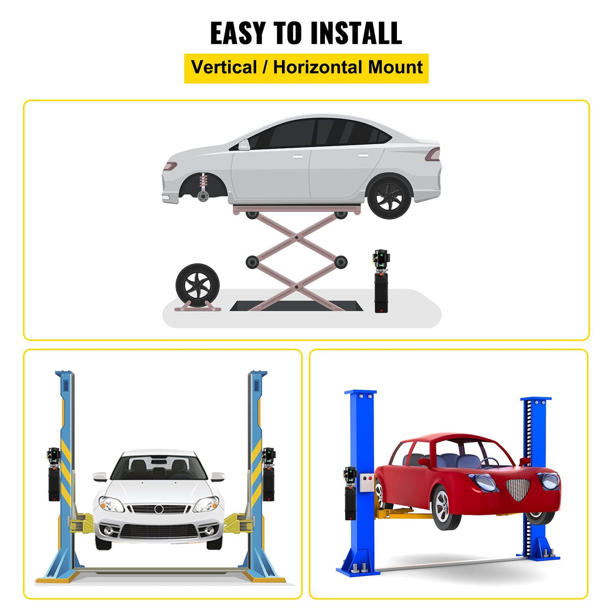 Hydraulic Pump 15 Quart Hydraulic Motor Hydraulic Lift Single Phase Car Lift 3450 RPM Dump Trailer 208-230 Volt Portable Car Lift 2 Horsepower Auto Lift Vehicle Lift Portable Power Press