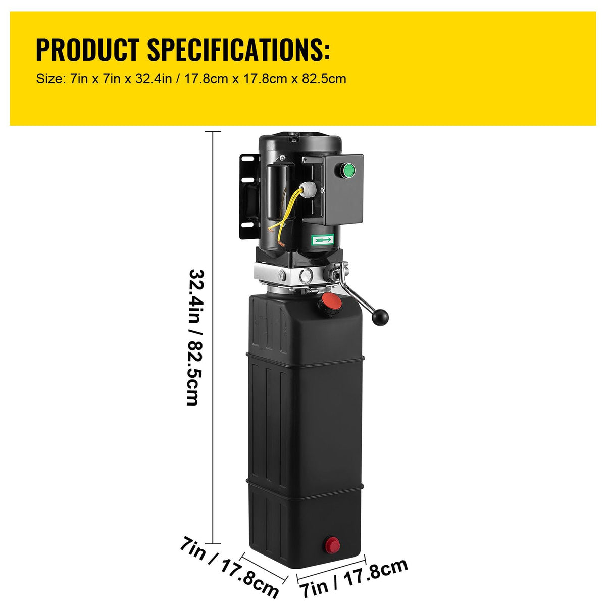 Hydraulic Pump 2950 PSI 60HZ Hydraulic Power Unit 3 HP 220V Hydraulic Power Pack for 2 & 4 Post Lifts Car Lift Hydraulic Power Unit with 3.5 Gallon Reservoir