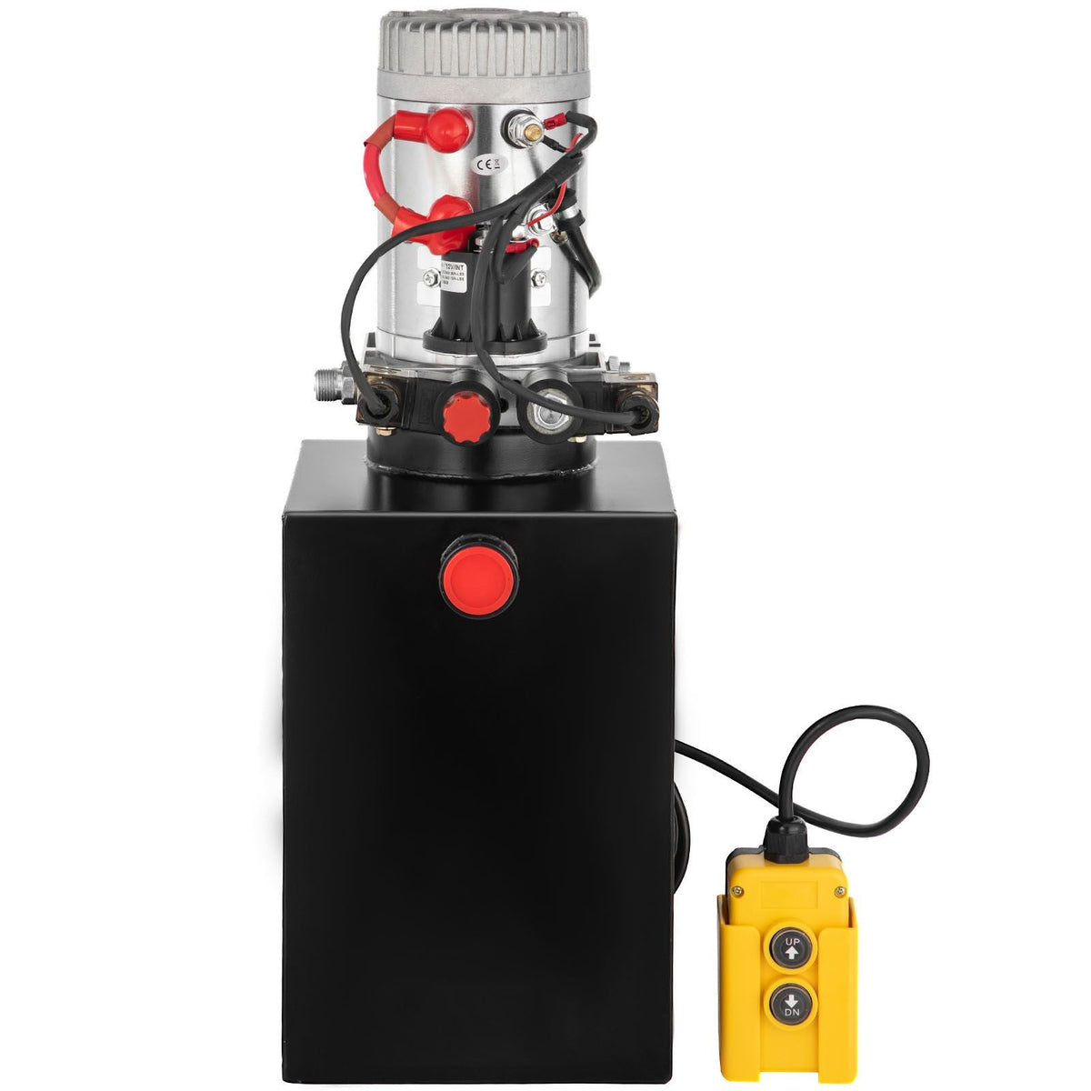 Hydraulic Pump Double Acting Hydraulic Power Unit 12V DC Dump Trailer Pump 3200PSI Hydraulic Power Unit for Dump Trailer Car Lifting (12 Quart, Steel/Double Acting)