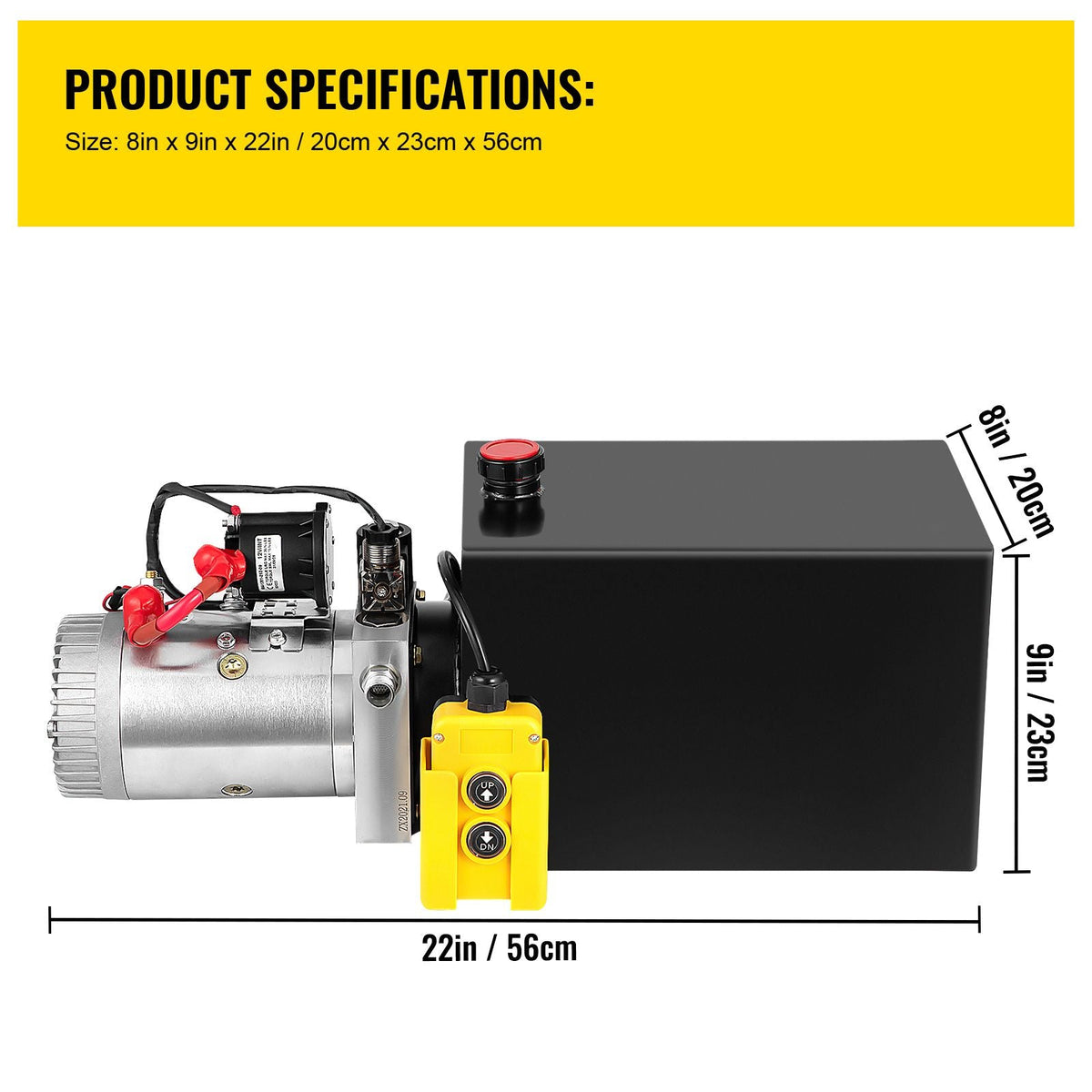 Hydraulic Pump Electric Hydraulic Pump 13 Quart Single Acting for Dump Trailer