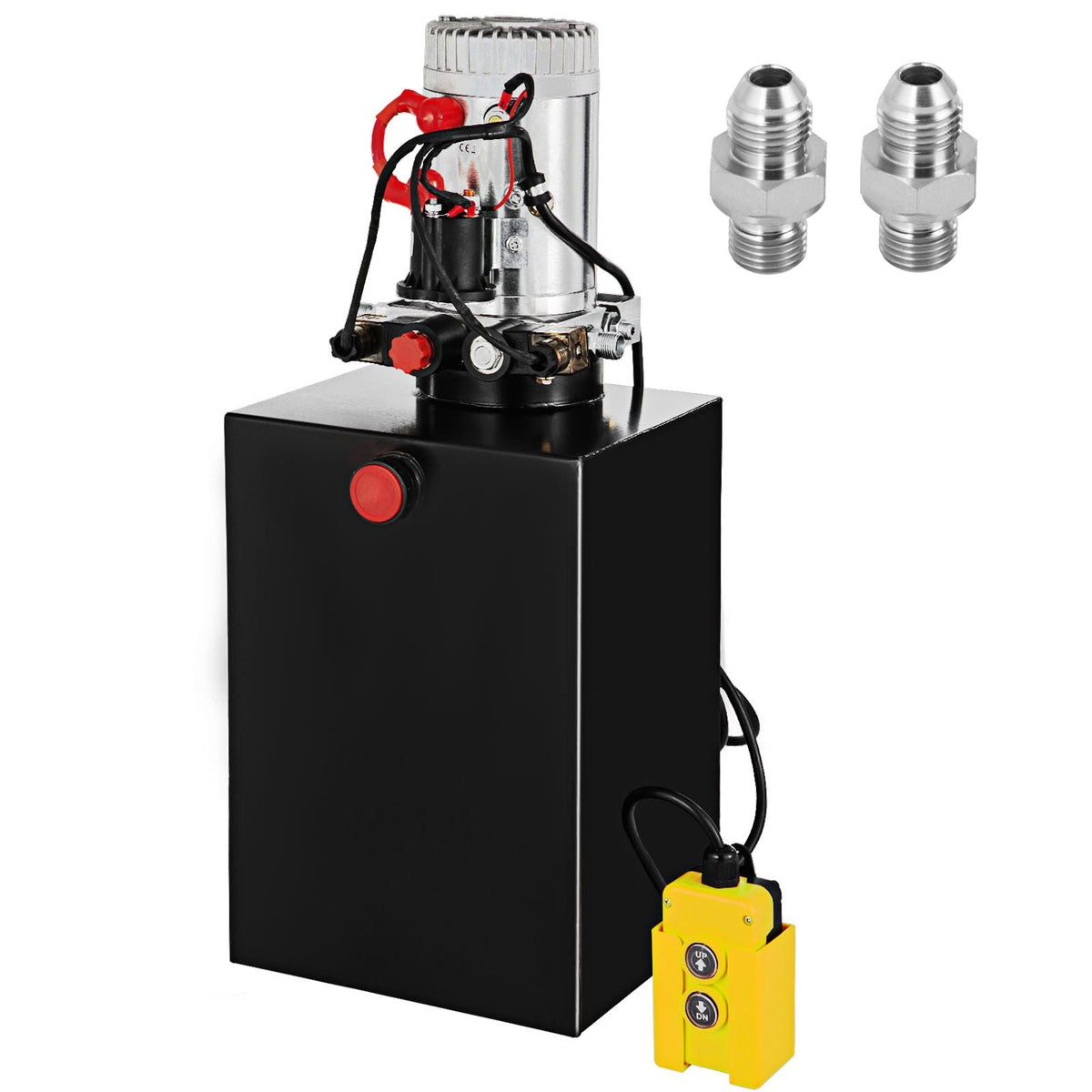 Hydraulic Pump Electric Hydraulic Pump 20 Quart Double Acting Metal Reservoir for Dump Trailer
