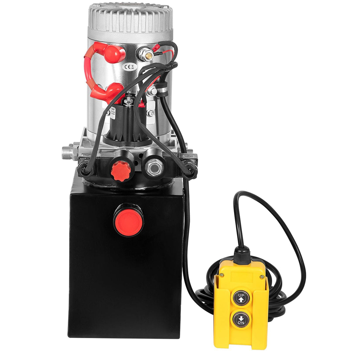 Hydraulic Pump Electric Hydraulic Pump 4 Quart Double Acting Metal Reservoir for Dump Trailer
