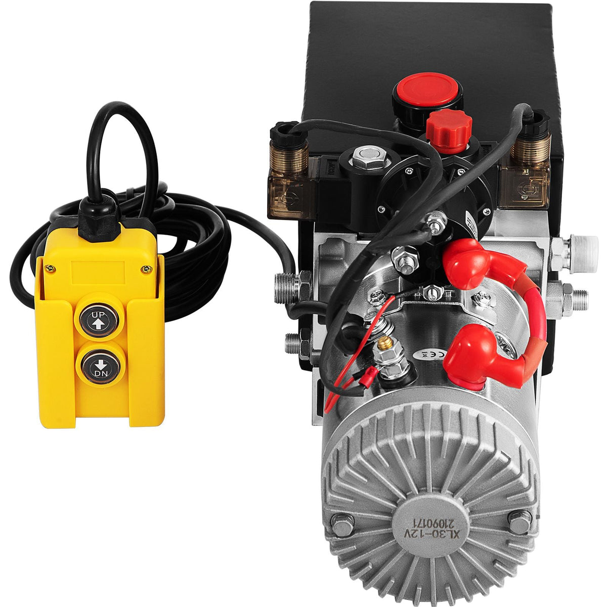 Hydraulic Pump Electric Hydraulic Pump 4 Quart Double Acting Metal Reservoir for Dump Trailer