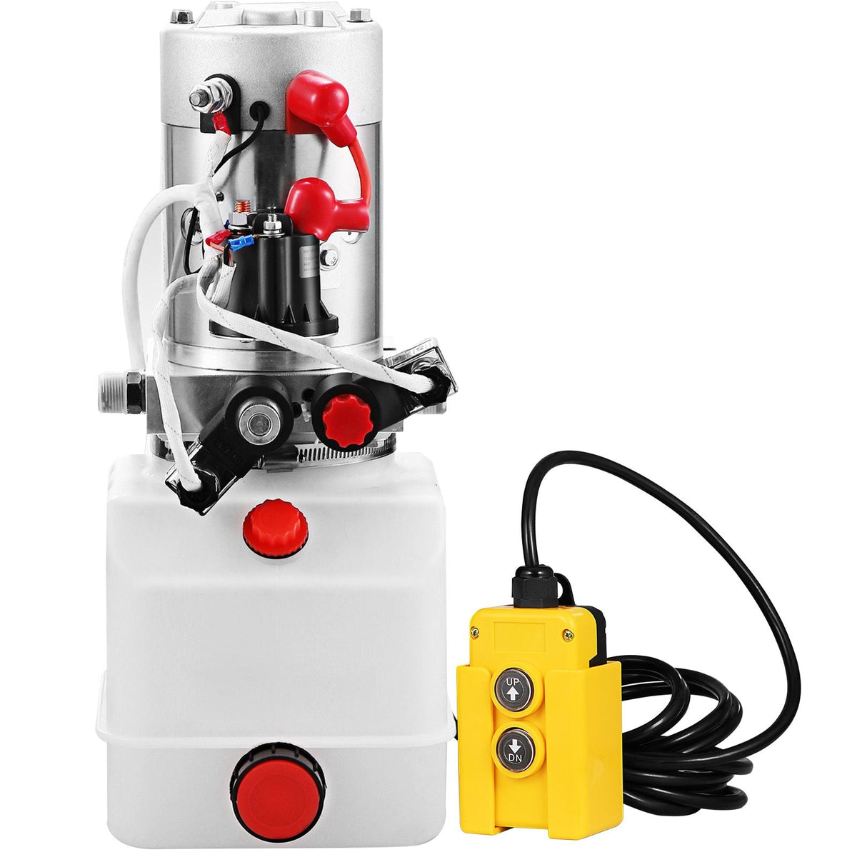 Hydraulic Pump Electric Hydraulic Pump 4 Quart Double Acting Plastic Reservoir For Dump Trailer
