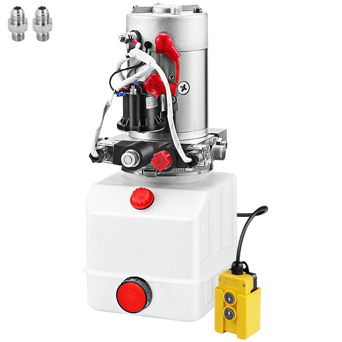 Hydraulic Pump Electric Hydraulic Pump 4 Quart Double Acting Plastic Reservoir For Dump Trailer