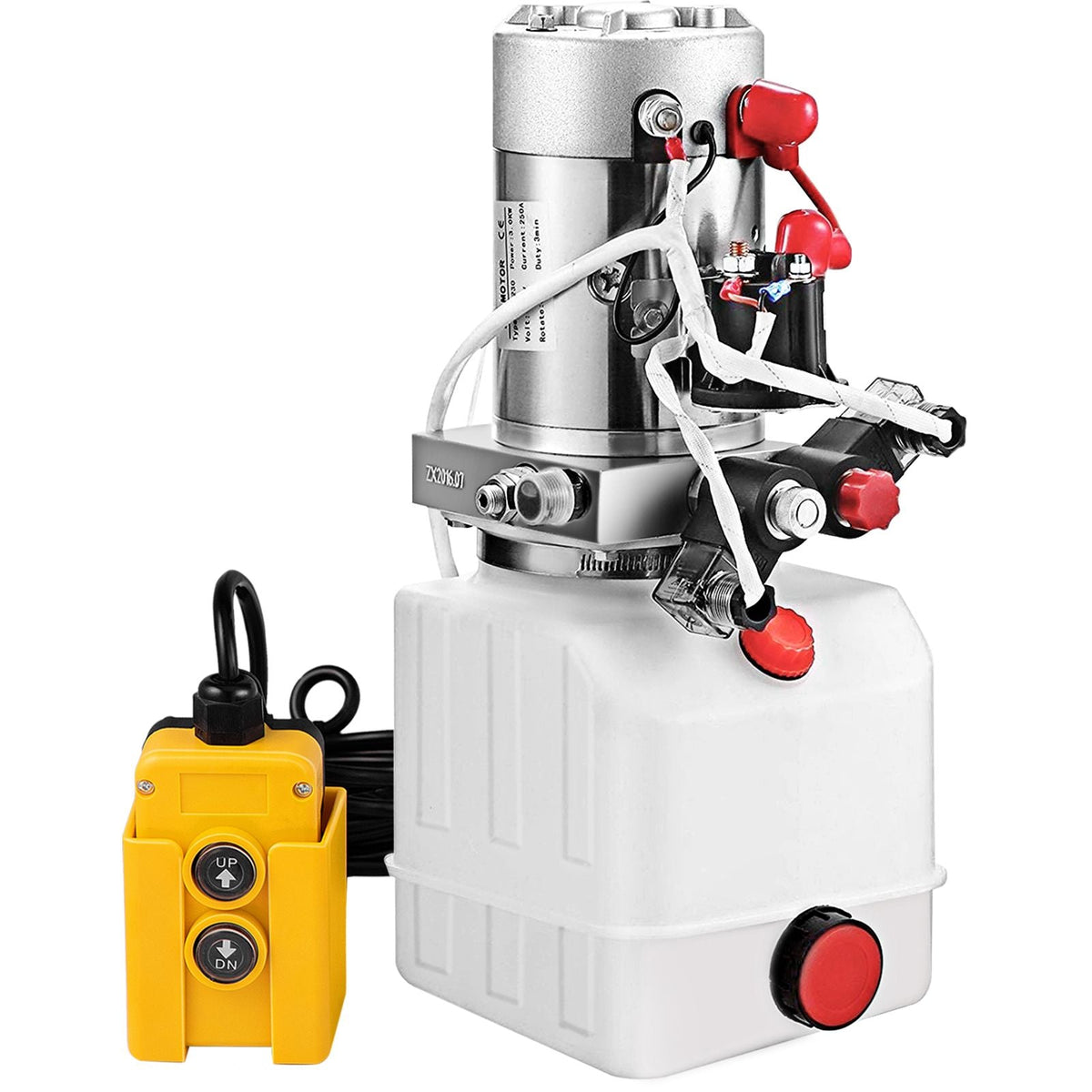 Hydraulic Pump Electric Hydraulic Pump 4 Quart Double Acting Plastic Reservoir For Dump Trailer