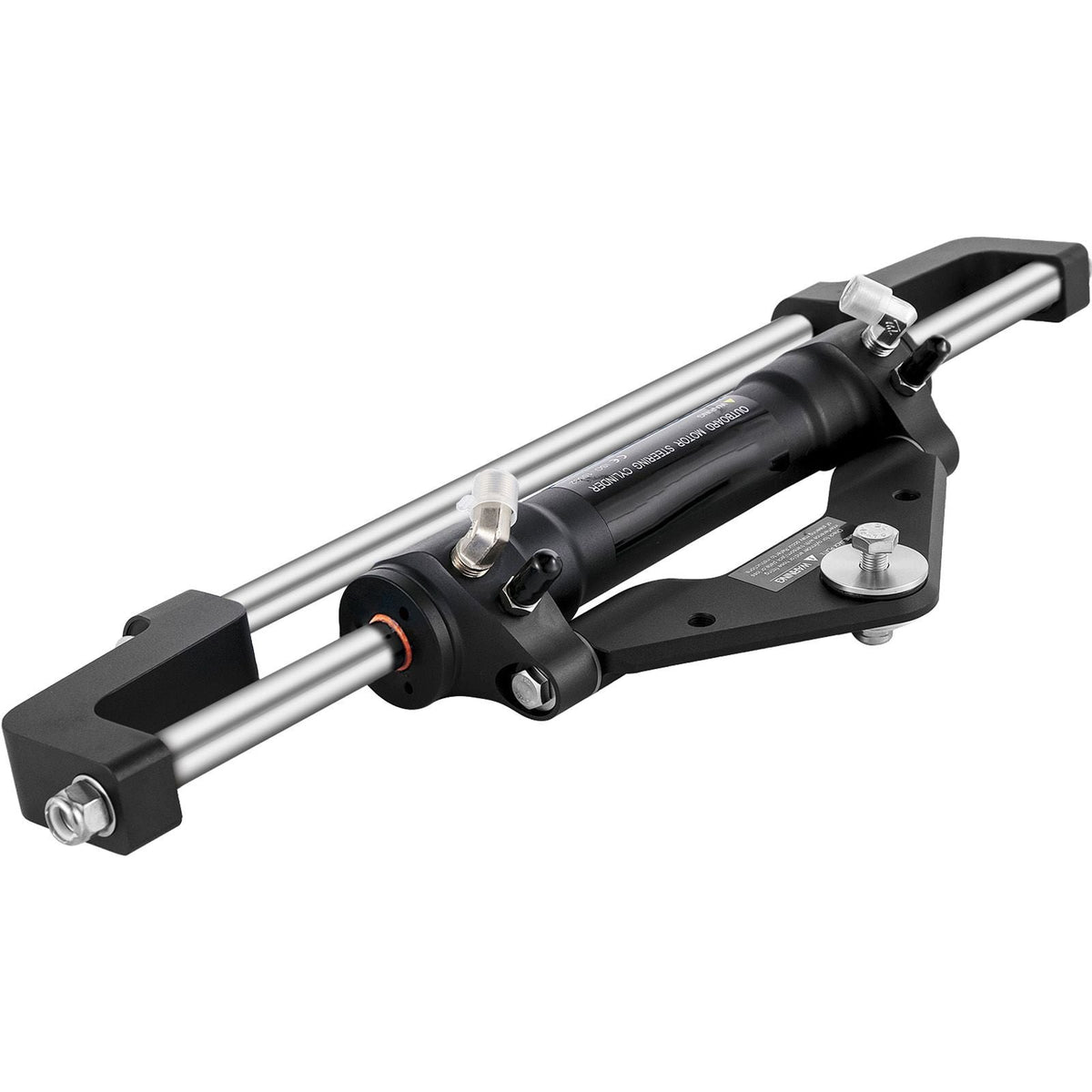Hydraulic Steering Cylinder 300HP, Hydraulic Steering Front Mount Hydraulic Outboard Marine Steering Kit Without Hydraulic Hose and Helm for Outboards Boat Steering System