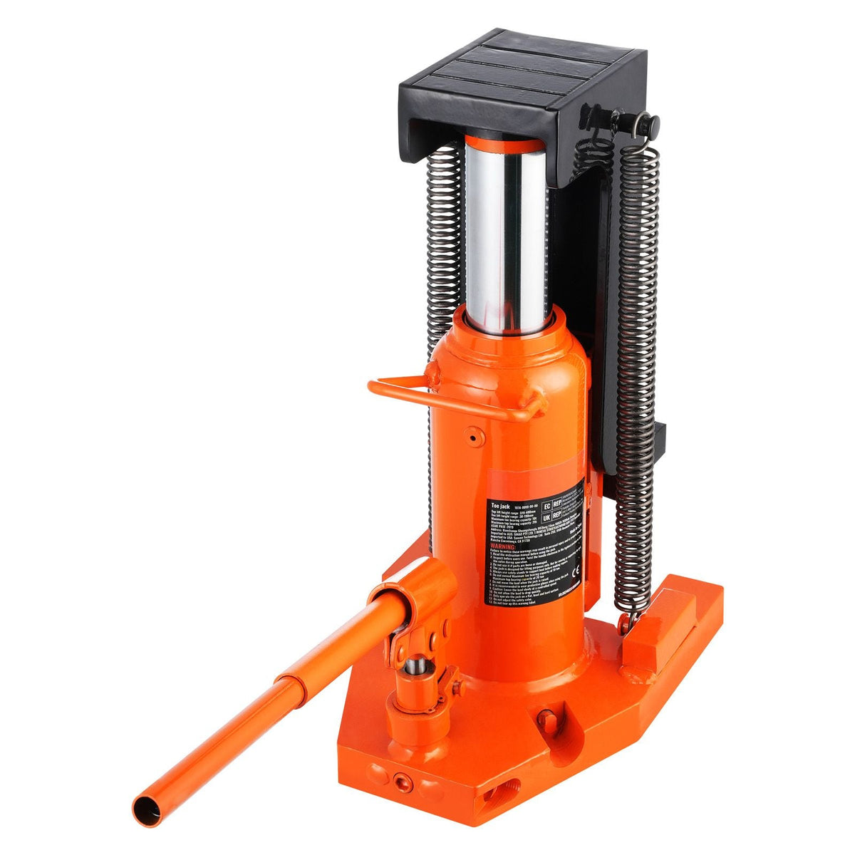 Hydraulic Toe Jack, 10 Ton On Toe Toe Jack Lift, 20 Ton On Top Lift Capacity Machine Jack, 1.2-7.5 in Toe Height, 12.6-18.9 in Top Height, Air Hydraulic Claw Jack for Machinery, Industry