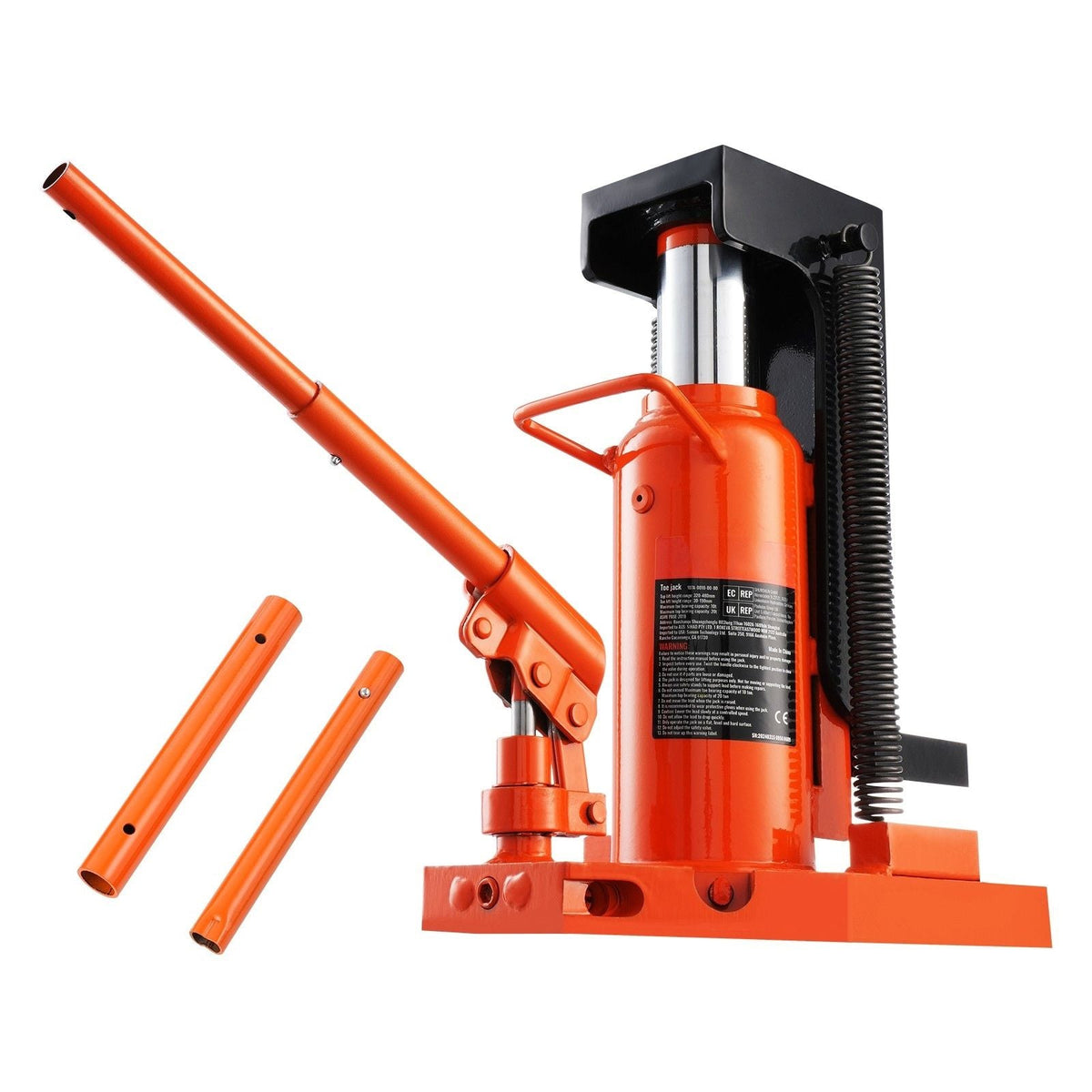 Hydraulic Toe Jack, 5 Ton On Toe Toe Jack Lift, 10 Ton On Top Lift Capacity Machine Jack, 0.8-6.8 in Toe Height, 11.3-17.3 in Top Height, Air Hydraulic Claw Jack for Machinery, Industry
