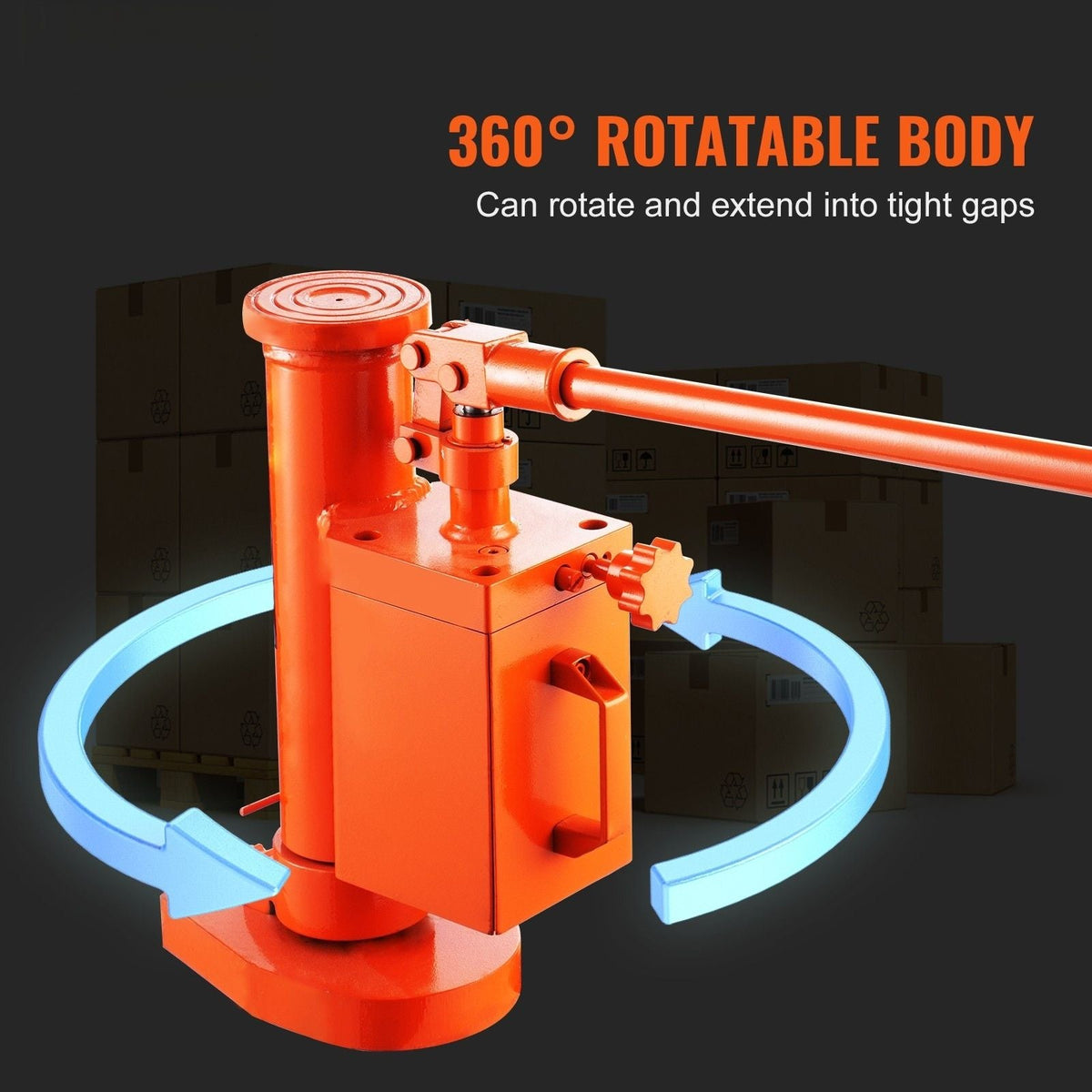 Hydraulic Toe Jack, 5 Ton On Toe Toe Jack Lift, 10 Ton On Top Lift Capacity Machine Jack, 1.0-9.1 in Toe Height, 14.6-22.4 in Top Height, 360° Rotatable Claw Jack for Machinery, Industry