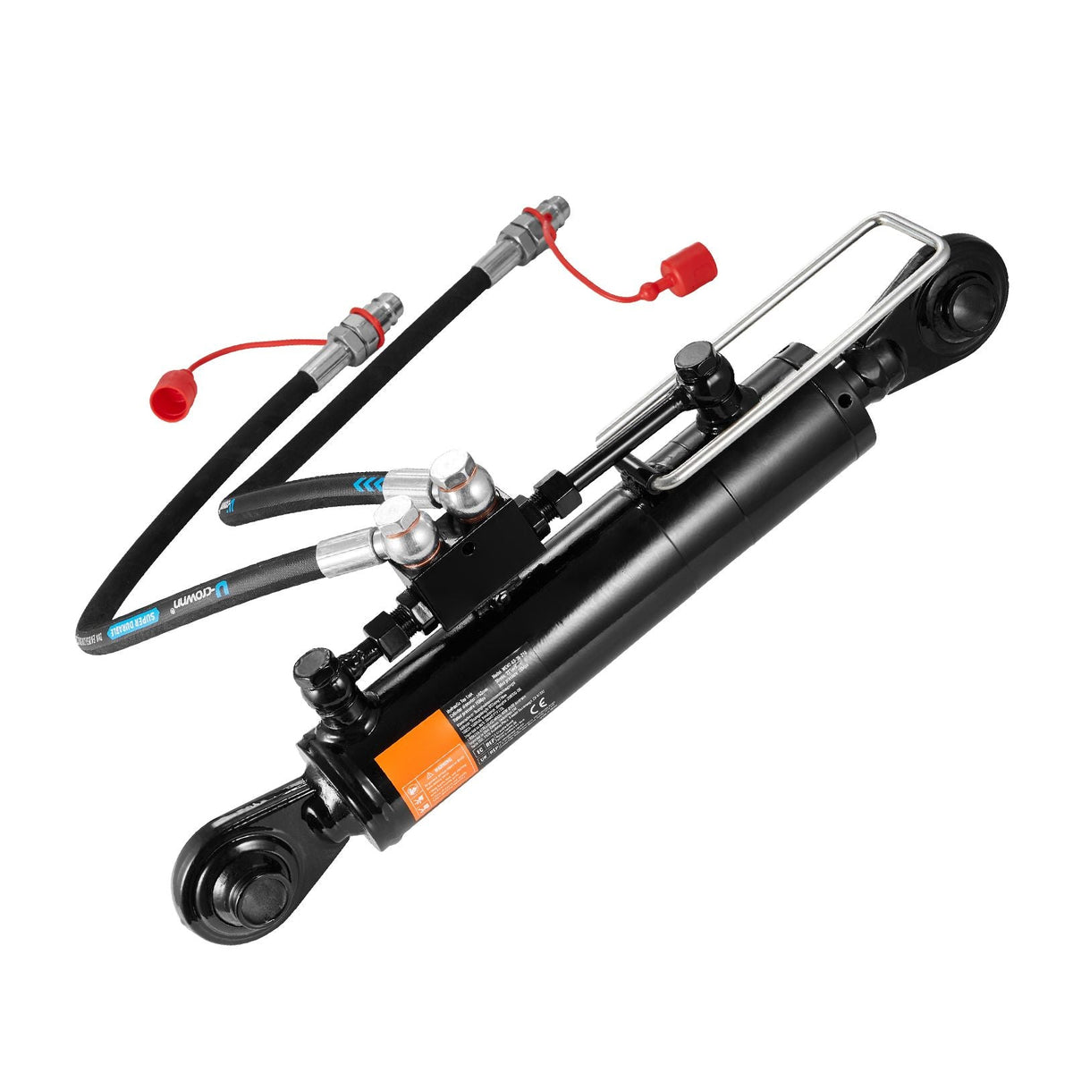 Hydraulic Top Link Cat. 2-2(8-5/16 in, 19-11/16~28 in), Hydraulic Cylinder with 2 Hoses & G3/8" Check Valve