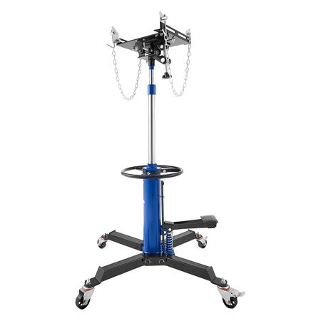 Hydraulic Transmission Jack, 1660 lbs / 0.75 Ton Lifting Capacity Telescoping Transmission Jack with Foot Pedal, 360° Swivel Wheel, 34.6-69.3 in High Lifting Height, Lift Hoist for Garage/Shop