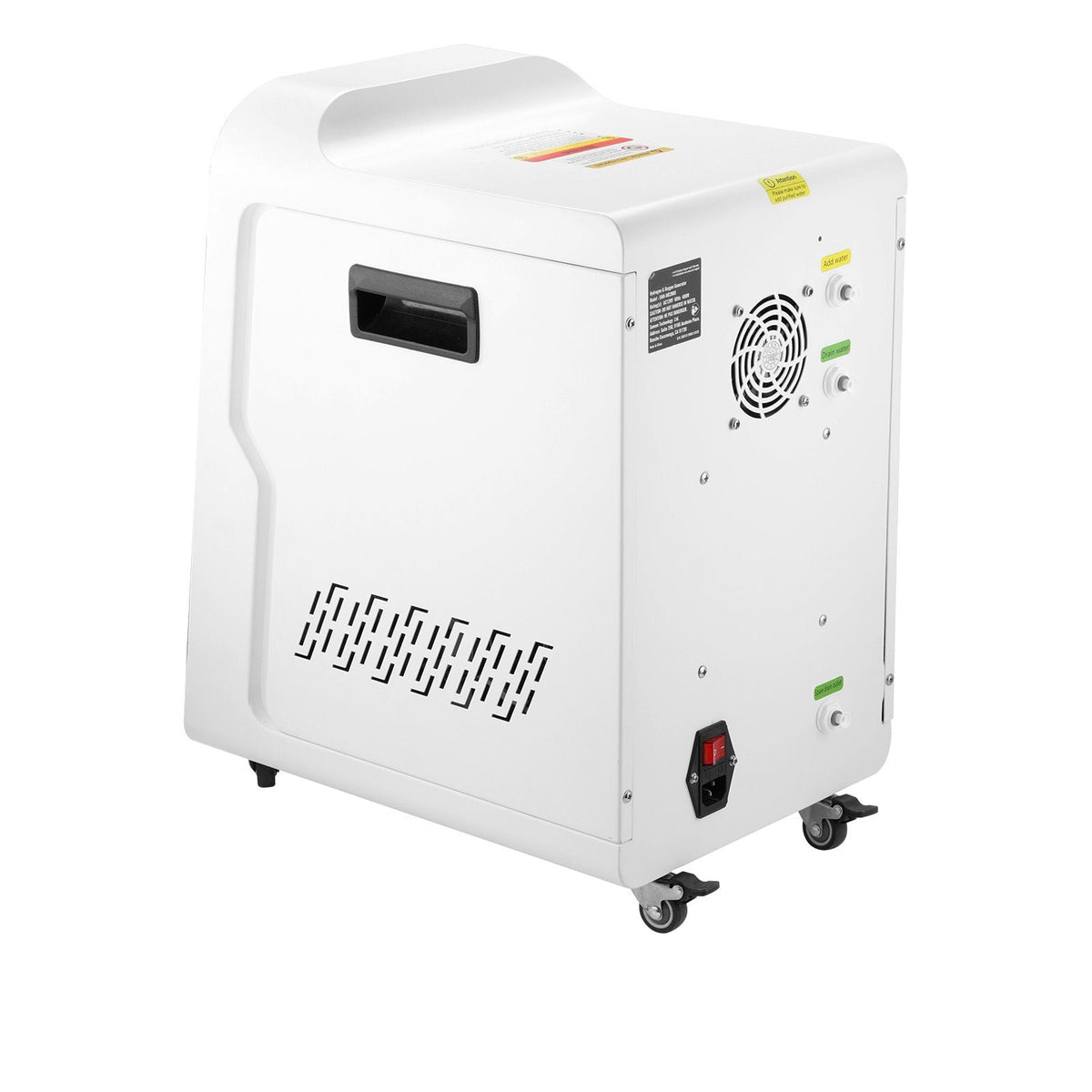Hydrogen Inhalation Machine, 99.99% High Purity Hydrogen Inhaler, HO-Separated 1800ml/min Dual Port Hydrogen Oxygen Inhaler, Hydrogen-Rich Water Generator with Wheels for Home Travel