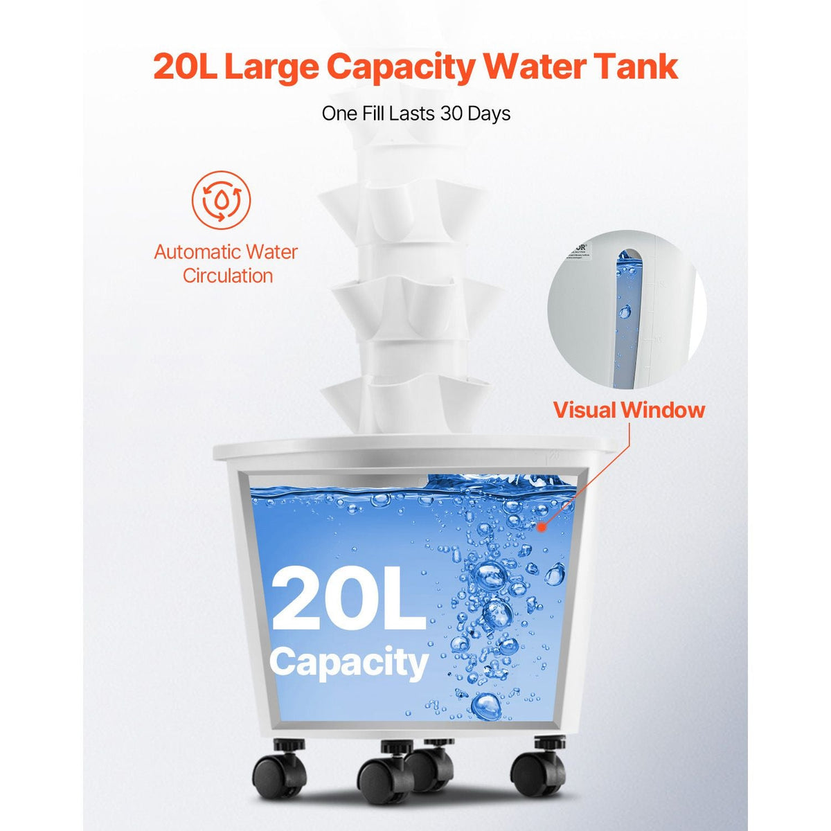 Hydroponic Growing System, 30 Pods Vertical 6 Tiers Hydroponic Tower, Home Hydronic Garden with Water Pump & Timer, Water Circulation Plants Germination Kit for Indoor Herbs Fruits & Vegetables