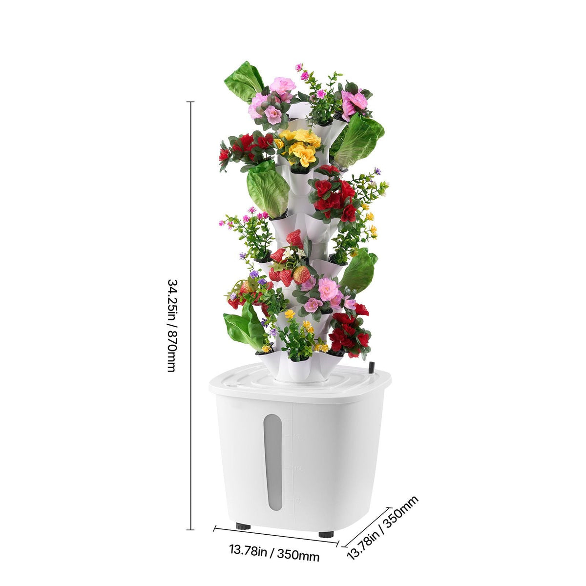 Hydroponic Growing System, 30 Pods Vertical 6 Tiers Hydroponic Tower, Home Hydronic Garden with Water Pump & Timer, Water Circulation Plants Germination Kit for Indoor Herbs Fruits & Vegetables