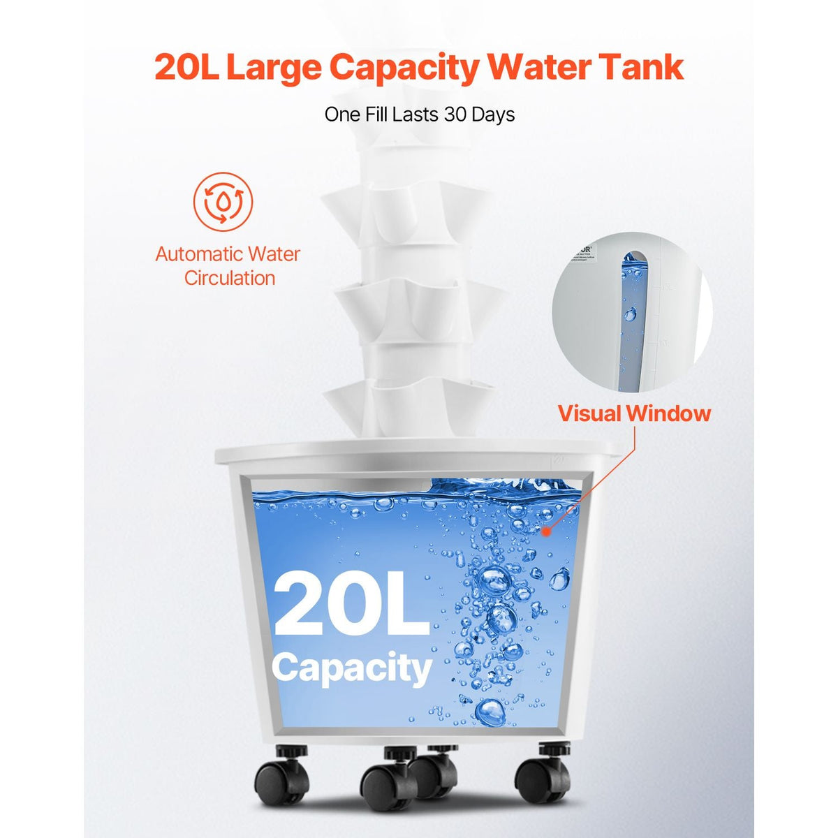 Hydroponic Growing System, 50 Pods Vertical 10 Tiers Hydroponic Tower, Rolling Hydronic Garden with Water Pump & Wheels, Indoor Plants Germination Kit for Herbs Fruits & Vegetables