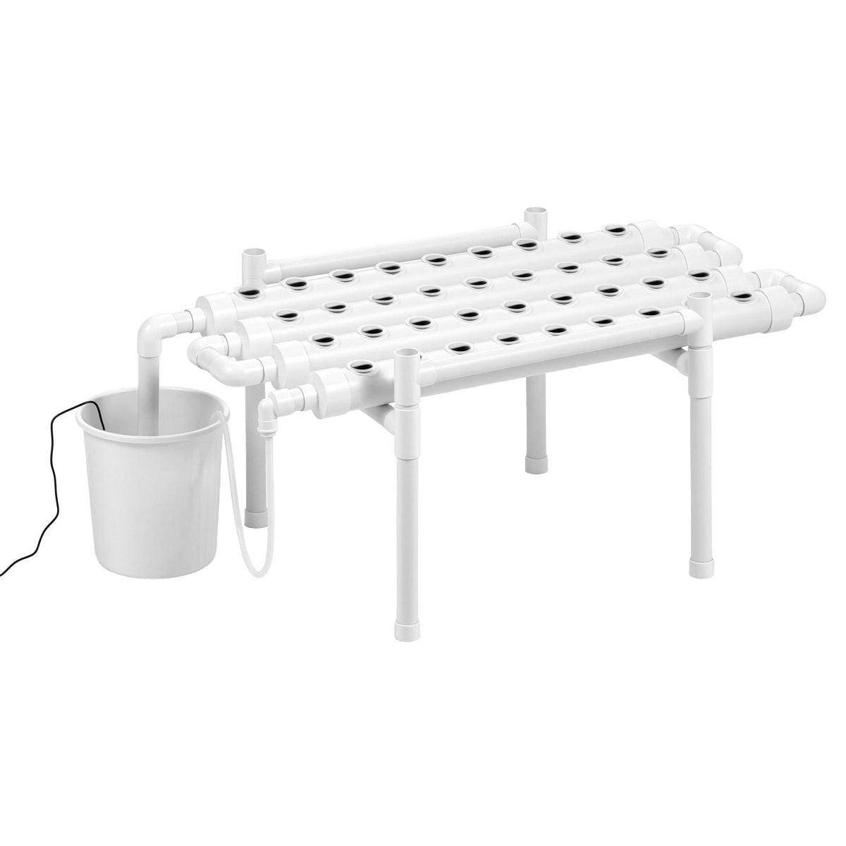 Hydroponics Growing System Kit, 1-Tier 36 Sites UPVC Pipe Hydroponic Grow Kit with Timed Irrigation, Sun & Light Blocking Pipes, Indoor Home Garden Vegetable Planting Grow Kits for Fruit Herb