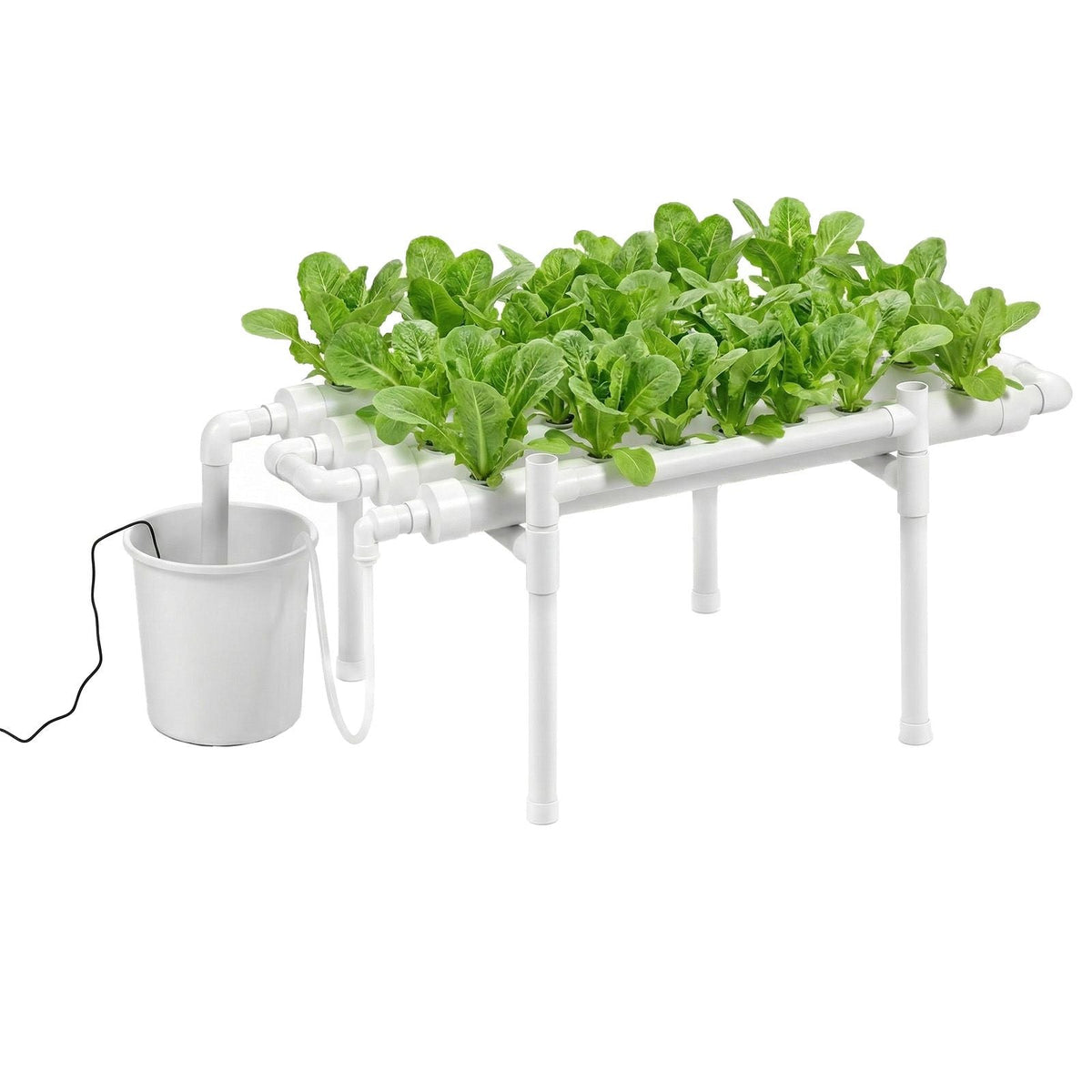 Hydroponics Growing System Kit, 1-Tier 36 Sites UPVC Pipe Hydroponic Grow Kit with Timed Irrigation, Sun & Light Blocking Pipes, Indoor Home Garden Vegetable Planting Grow Kits for Fruit Herb
