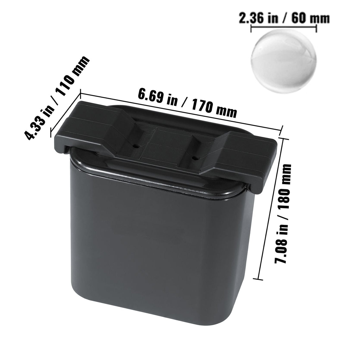 Ice Ball Maker, Crystal Clear Ice Ball Maker 2.36inch Ice Sphere Maker with Storage Bag and Ice Clamp, Round Clear Ice Cube 2-Cavity Ice Press Maker for Whiskey Scotch Cocktail Brandy