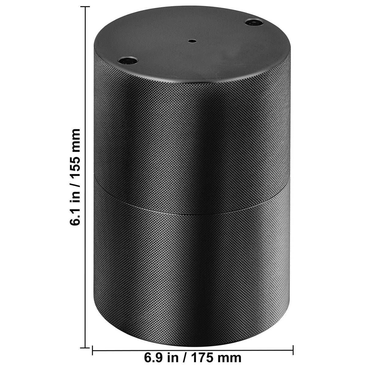 Ice Ball Press, 2.4" Ice Ball Maker, Aircraft Al Alloy Ice Ball Press Kit for 60mm Ice Sphere, Ice Press with Tong and Drip Tray, for Whiskey, Cocktail, Bourbon, Scot on Party & Holiday, Black
