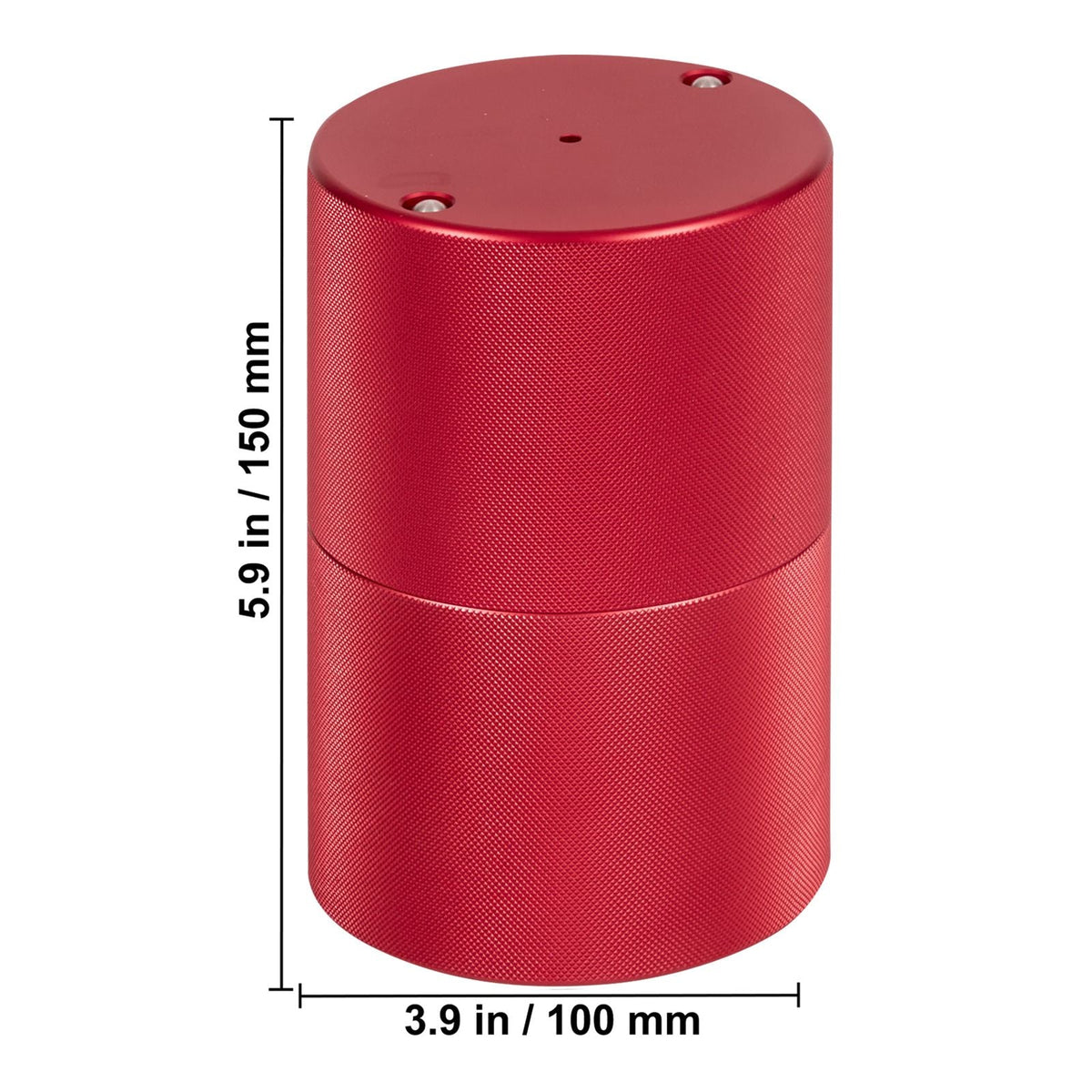 Ice Ball Press, 2.4" Ice Ball Maker, Aircraft Al Alloy Ice Ball Press Kit for 60mm Ice Sphere, Ice Press with Tong and Drip Tray, for Whiskey, Cocktail, Bourbon, Scot on Party & Holiday, Red