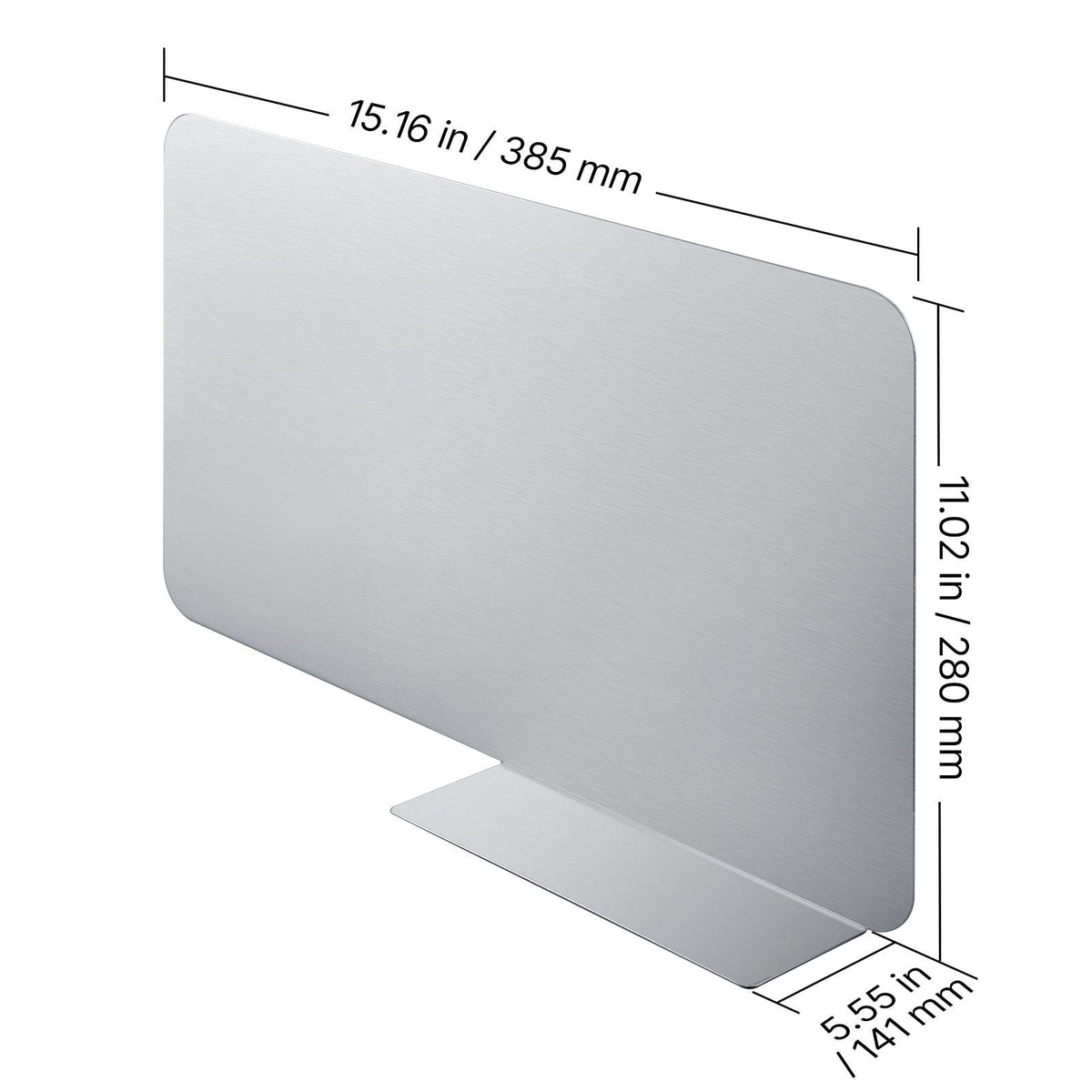 Ice Bin Partition, 15.2 x 5.55 Inch, Stainless Steel Divider for 19 Inch Bar Ice Bins, Stable Bottom Support & Easy to Clean, Food Grade 304 Stainless Steel for Kitchen, Bar, Restaurant, Pub
