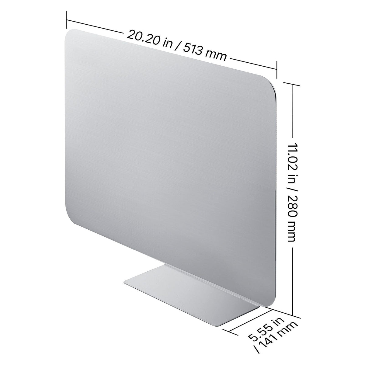 Ice Bin Partition, 20.2 x 5.55 Inch, Stainless Steel Divider for 24 Inch Bar Ice Bins, Stable Bottom Support & Easy to Clean, Food Grade 304 Stainless Steel for Kitchen, Bar, Restaurant, Pub