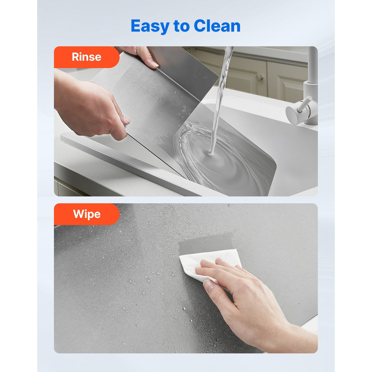 Ice Bin Partition, 20.2 x 5.55 Inch, Stainless Steel Divider for 24 Inch Bar Ice Bins, Stable Bottom Support & Easy to Clean, Food Grade 304 Stainless Steel for Kitchen, Bar, Restaurant, Pub