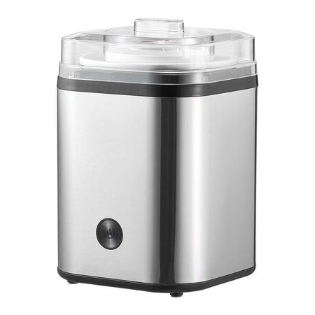 Ice Cream Maker, 2.11 Qt. Large Capacity, Electric Automatic Ice-Cream Machine, with Easy Operation & Cleaning, Stainless Steel Shell, for Homemade Frozen Yogurt, Fruit Sorbet, Gelato, Silver