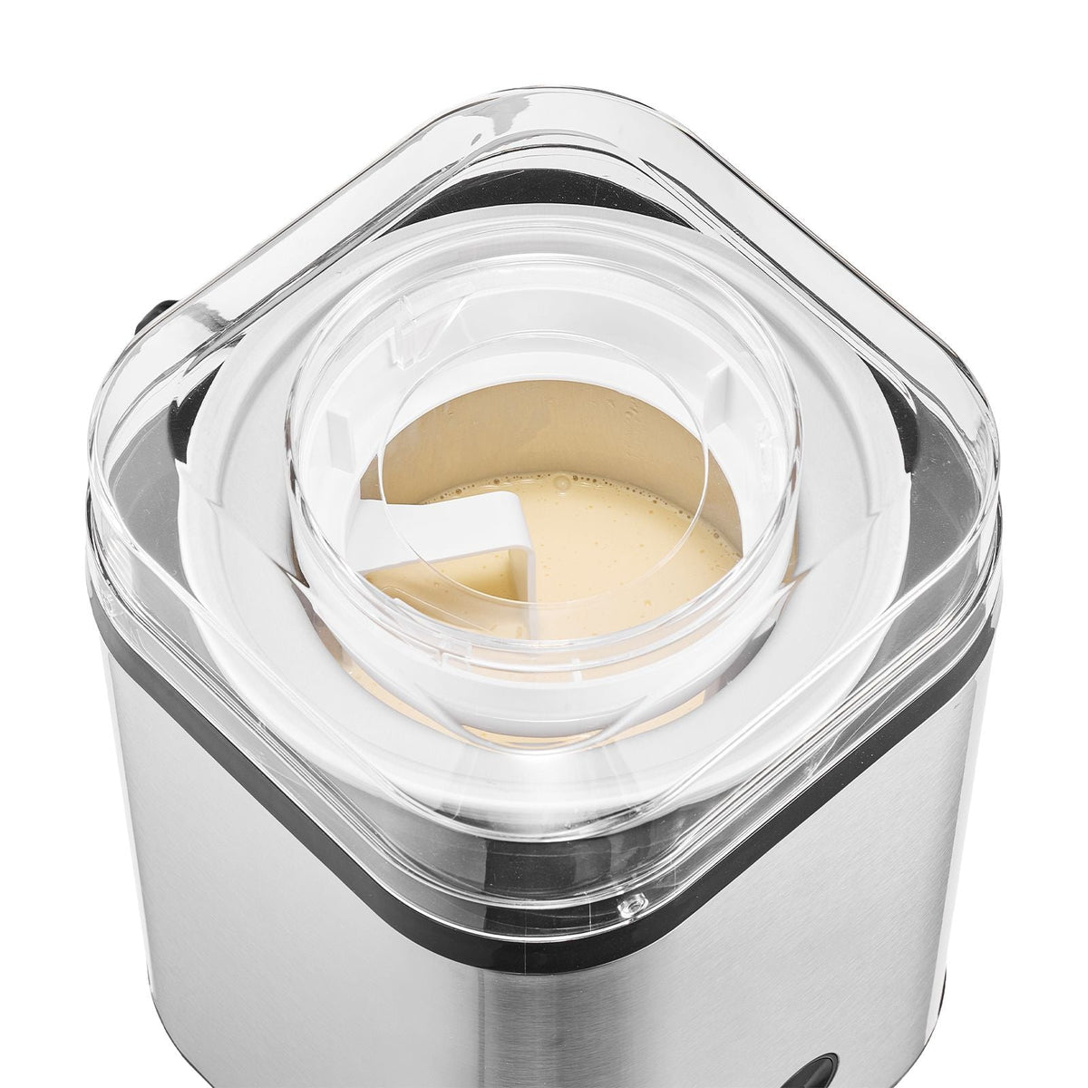 Ice Cream Maker, 2.11 Qt. Large Capacity, Electric Automatic Ice-Cream Machine, with Easy Operation & Cleaning, Stainless Steel Shell, for Homemade Frozen Yogurt, Fruit Sorbet, Gelato, Silver