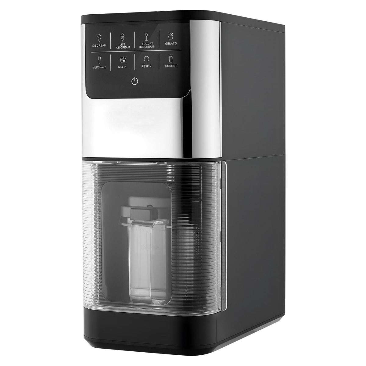 Ice Cream Maker, 7-in-1 Frozen Treat Maker for Gelato, Sorbet, Milkshake, Frozen Yogurt & Lite Ice Cream, Homemade Ice-Cream Machine with One-Touch Mix-in + Respin for Smooth, Creamy Texture