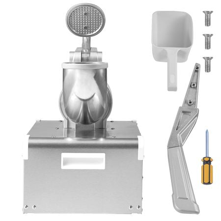 Ice Crushers Machine, 661lbs Per Hour Electric Snow Cone Maker with 4 Blades, Stainless Steel Shaved Ice Machine with Cover, 300W Ice Shaver Machine for Margaritas, Home and Commercial Use